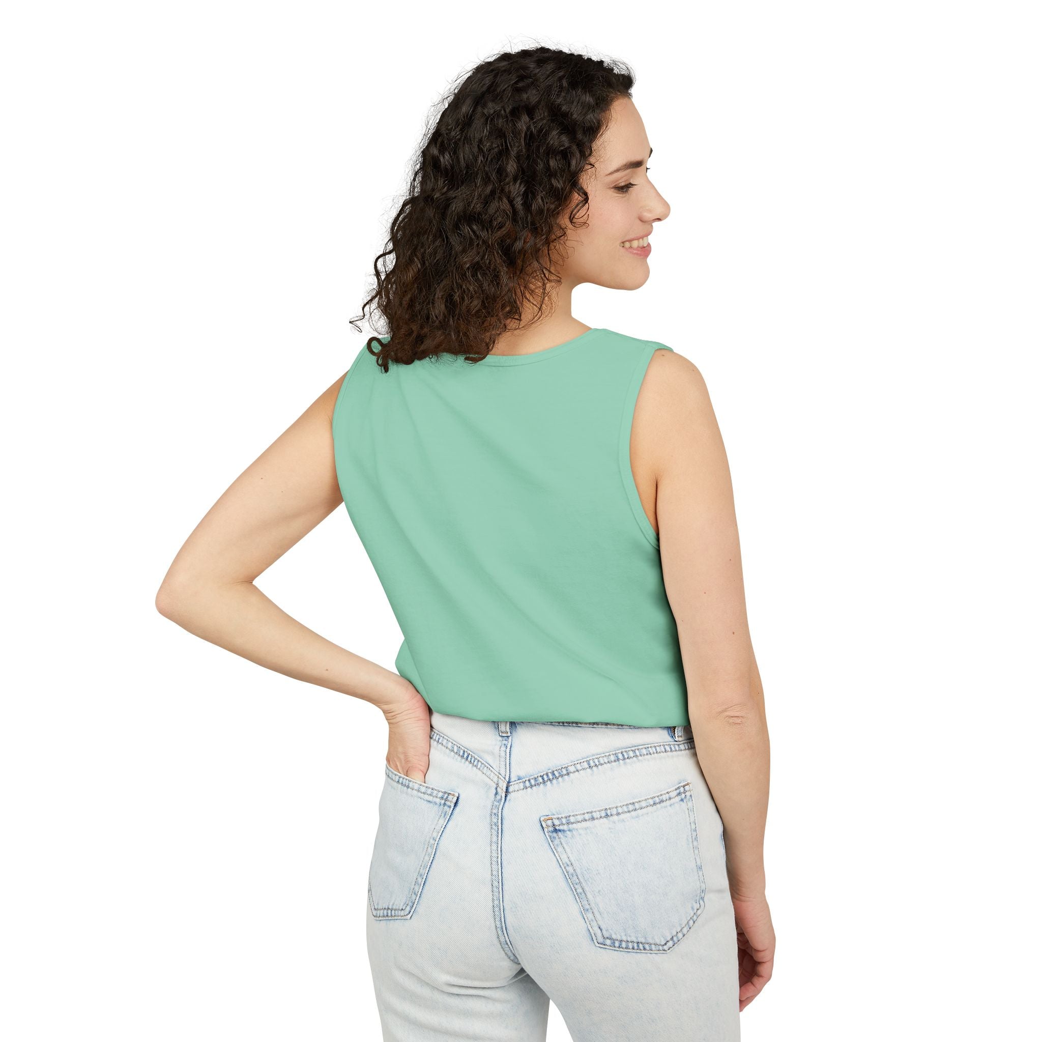 Winch Goblin Graphic Tank Top — Retro Cartoon Mechanic Design