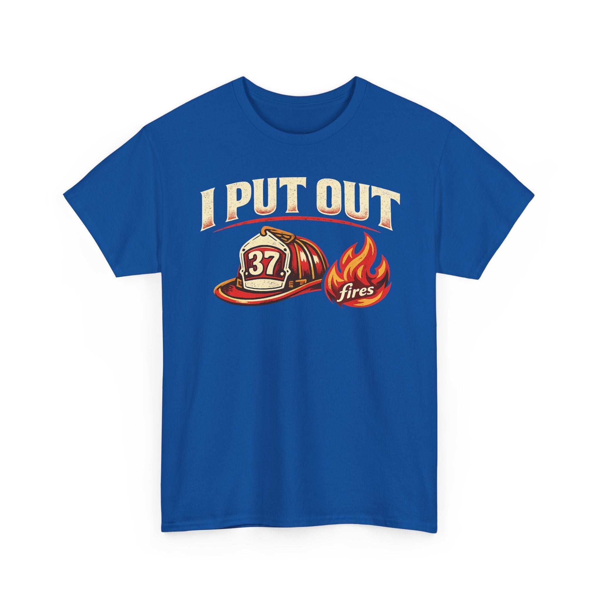 Firefighter Tee — "I Put Out Fires" Helmet Graphic
