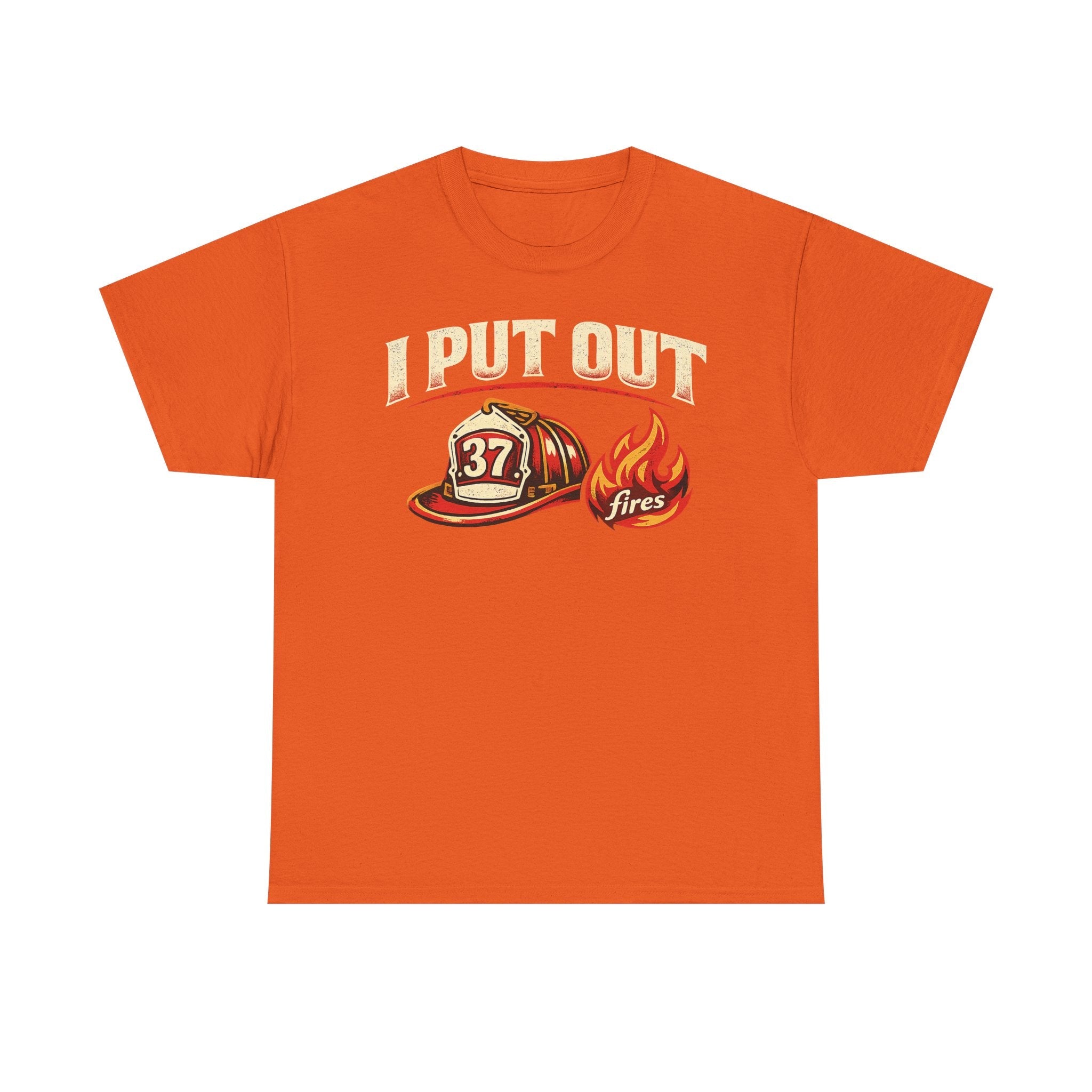 Firefighter Tee — "I Put Out Fires" Helmet Graphic