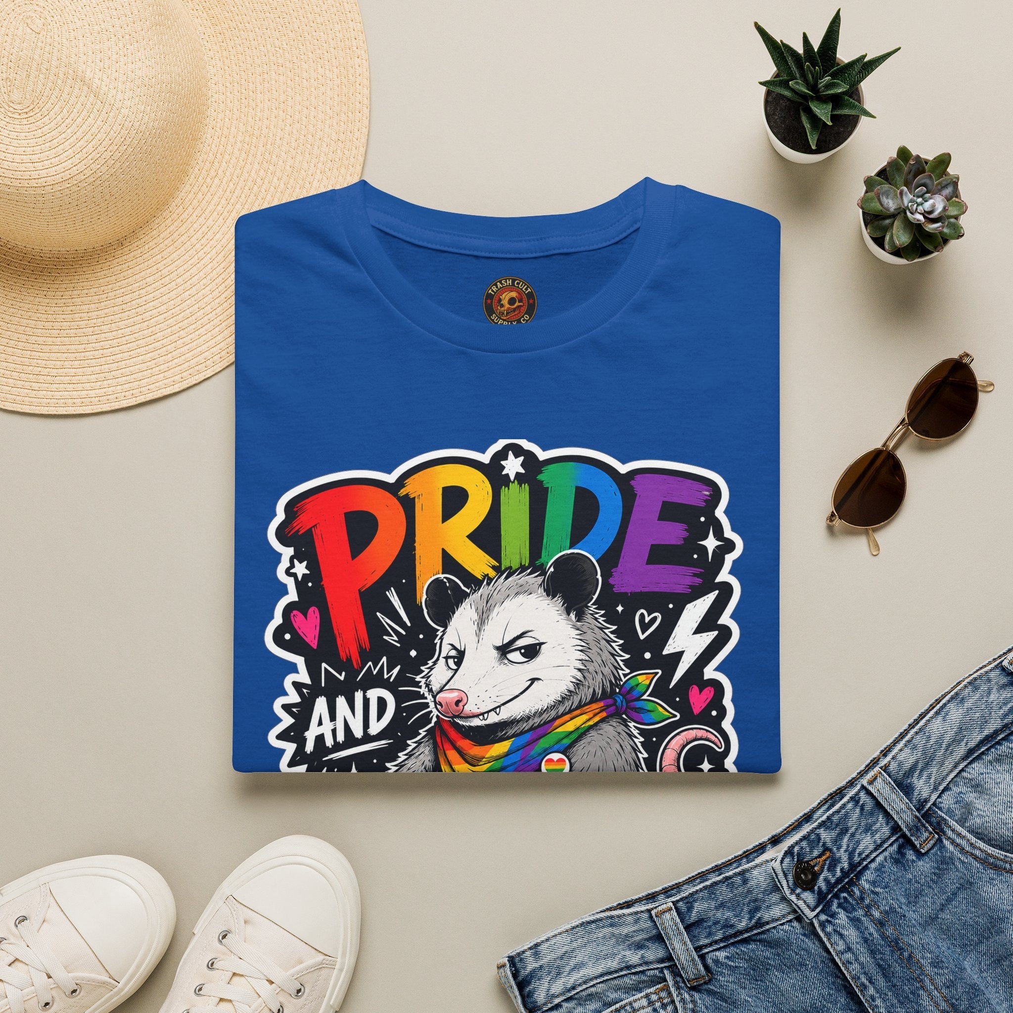Pride and Petty T-Shirt — Rainbow Possum LGBTQ+ Graphic Tee