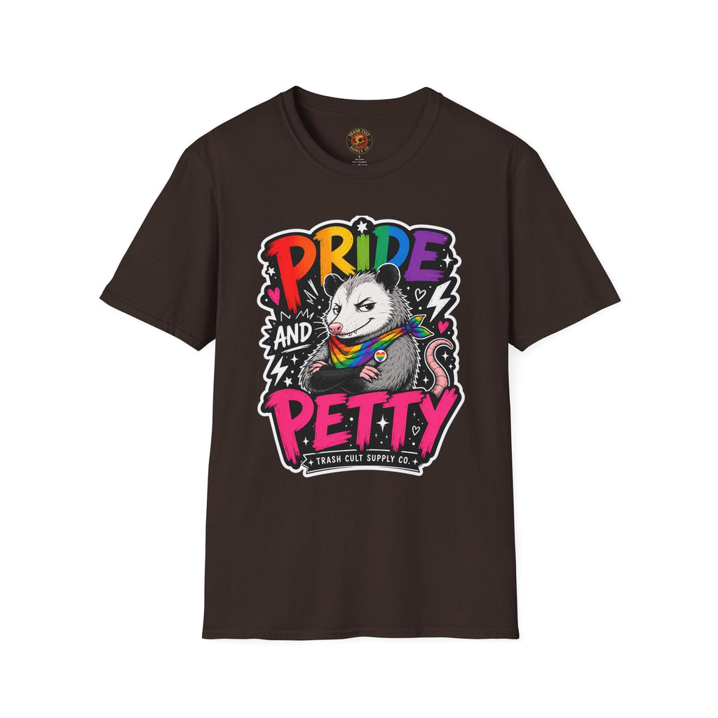 Pride and Petty T-Shirt — Rainbow Possum LGBTQ+ Graphic Tee