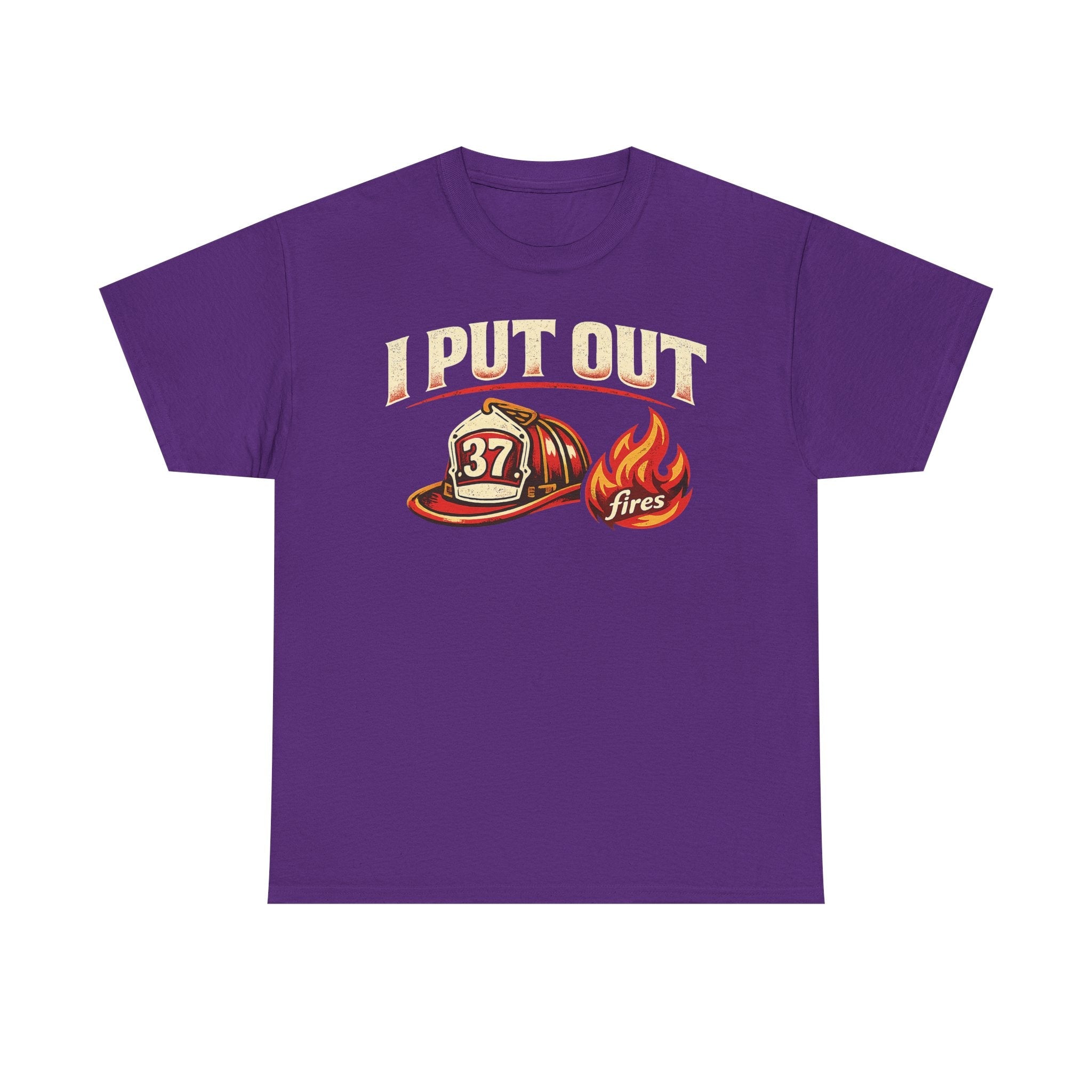 Firefighter Tee — "I Put Out Fires" Helmet Graphic