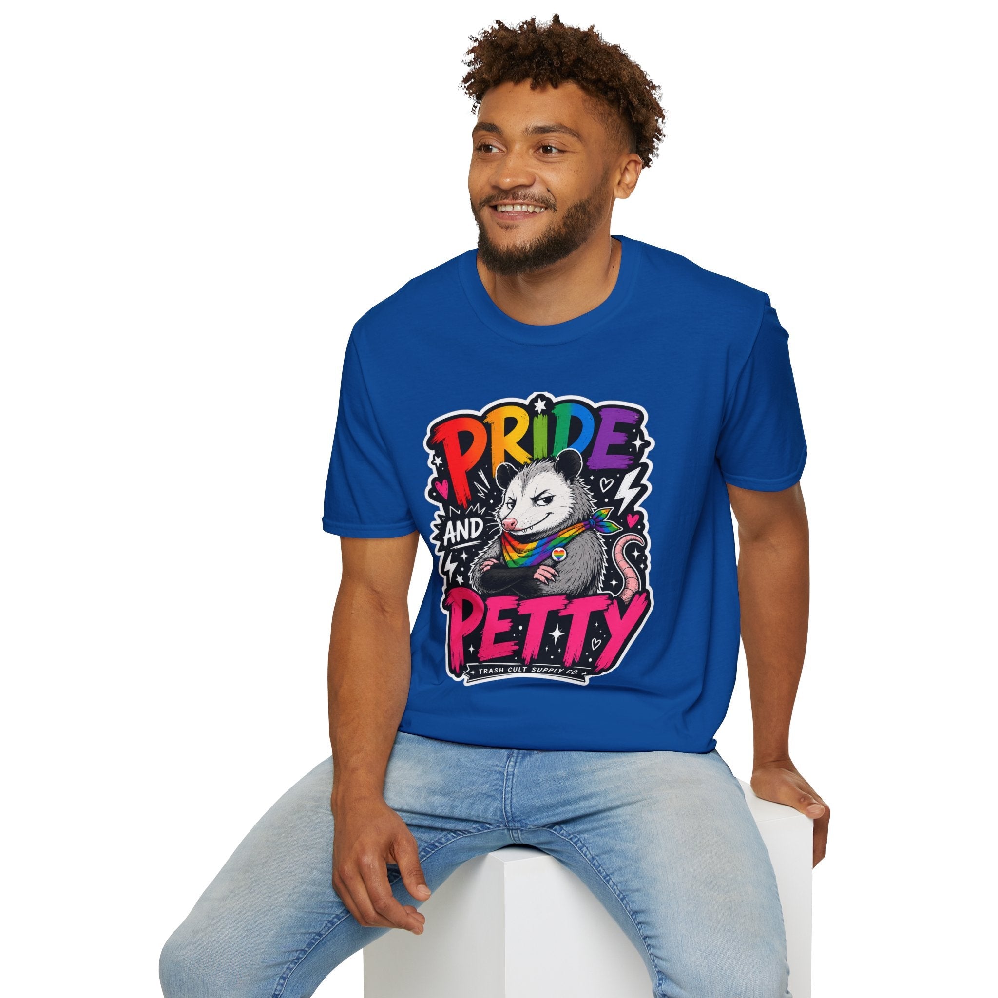 Pride and Petty T-Shirt — Rainbow Possum LGBTQ+ Graphic Tee