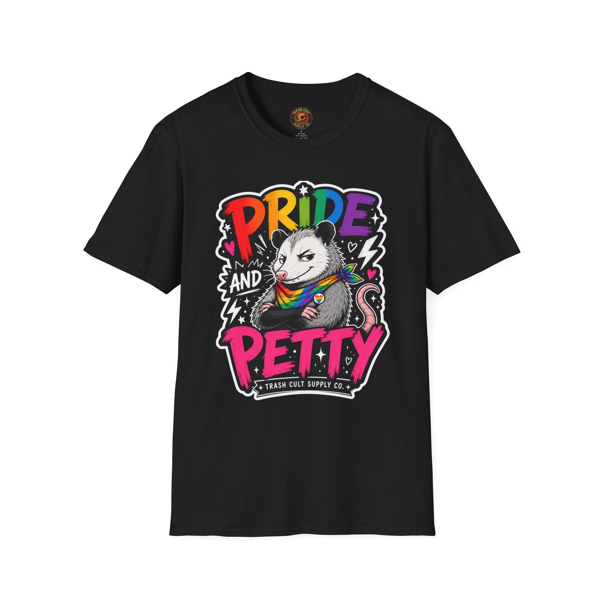 Pride and Petty T-Shirt — Rainbow Possum LGBTQ+ Graphic Tee