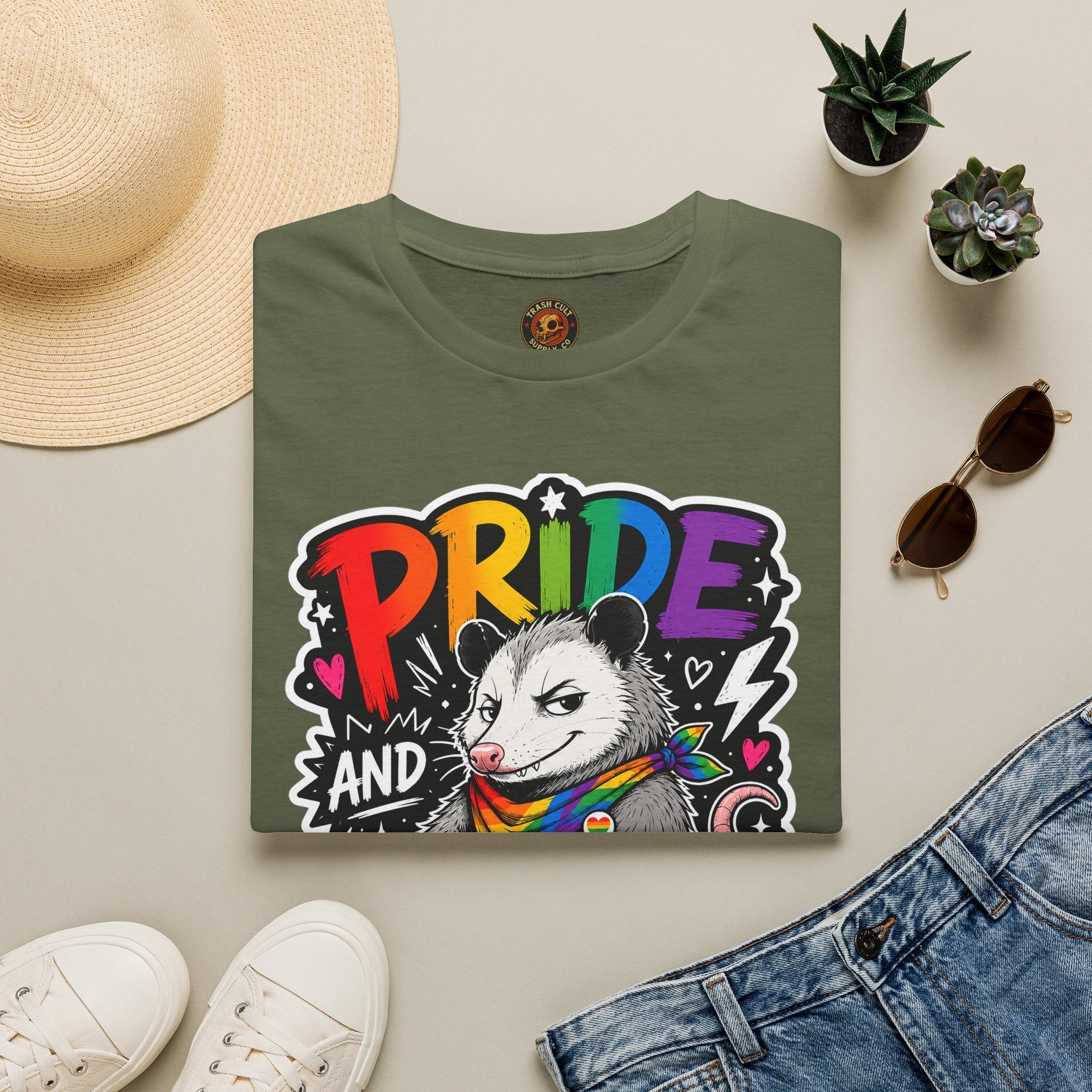 Pride and Petty T-Shirt — Rainbow Possum LGBTQ+ Graphic Tee