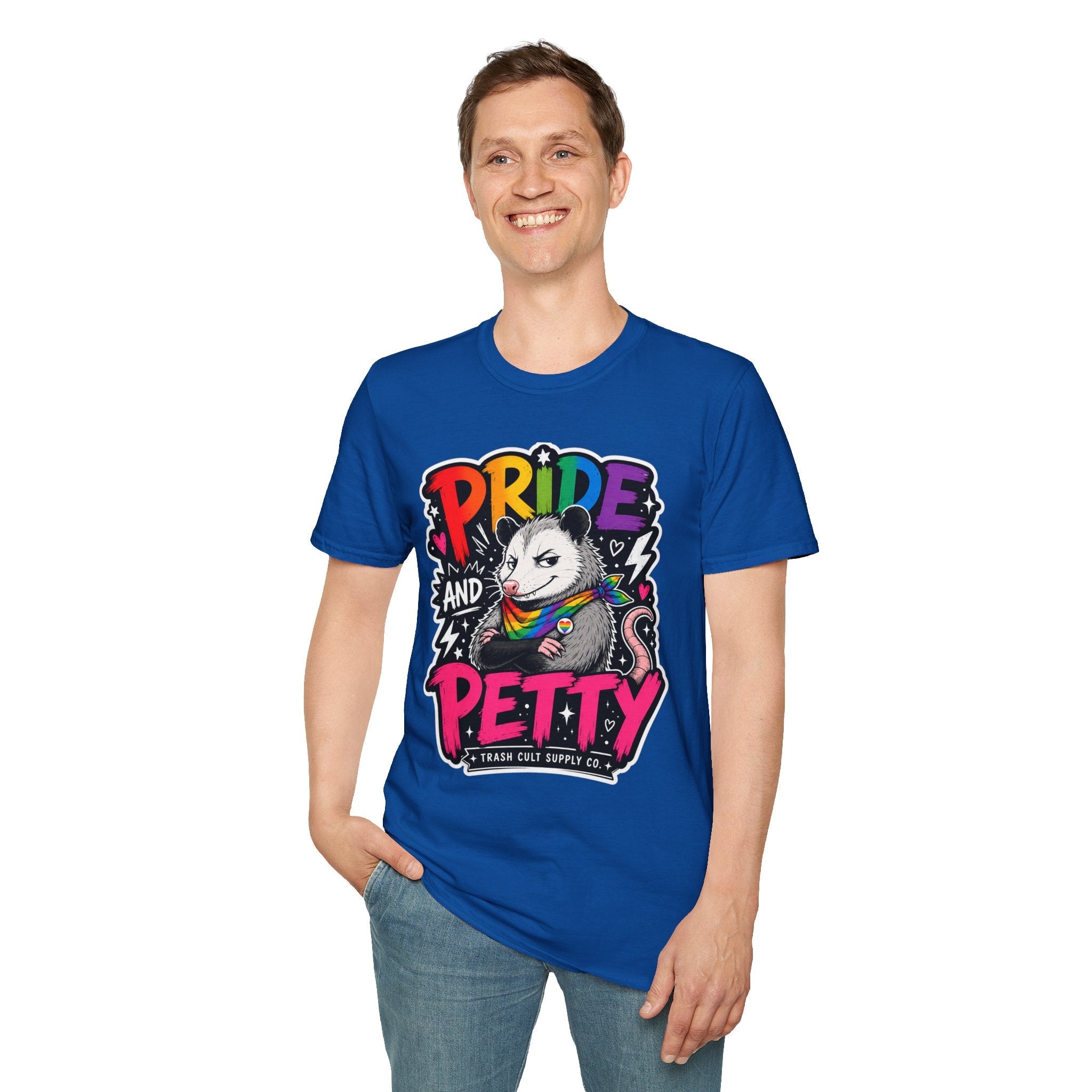 Pride and Petty T-Shirt — Rainbow Possum LGBTQ+ Graphic Tee