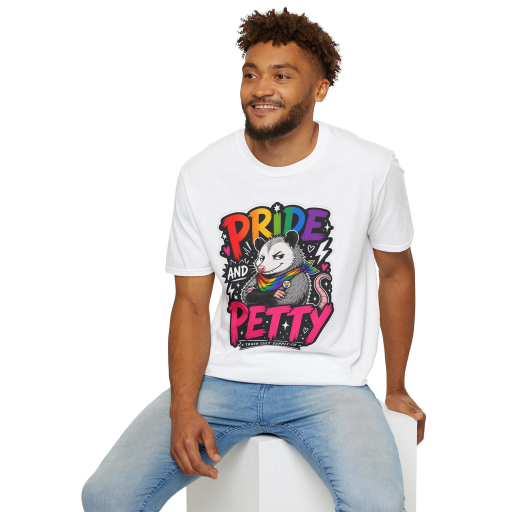 Pride and Petty T-Shirt — Rainbow Possum LGBTQ+ Graphic Tee
