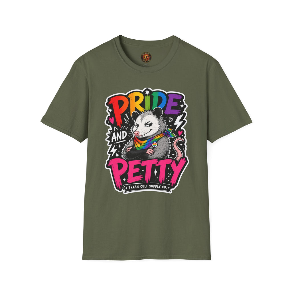 Pride and Petty T-Shirt — Rainbow Possum LGBTQ+ Graphic Tee