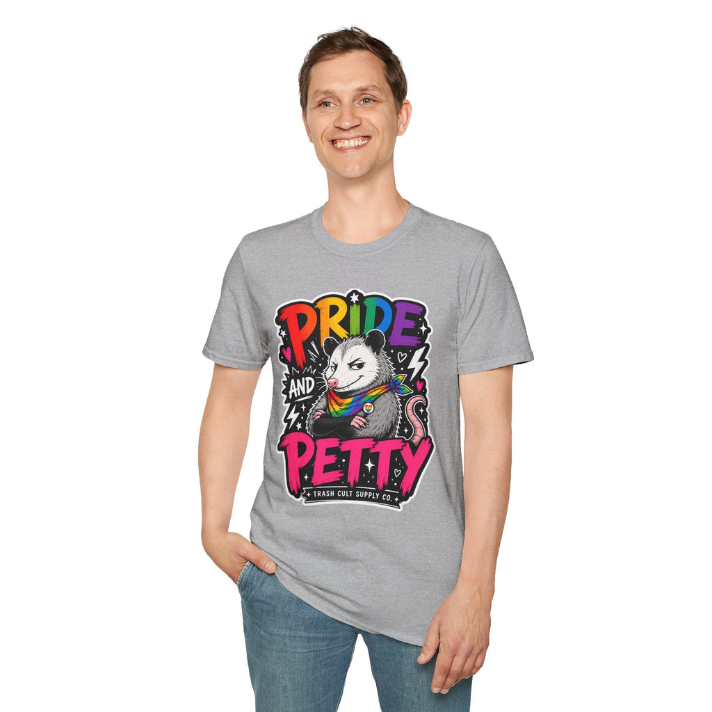 Pride and Petty T-Shirt — Rainbow Possum LGBTQ+ Graphic Tee