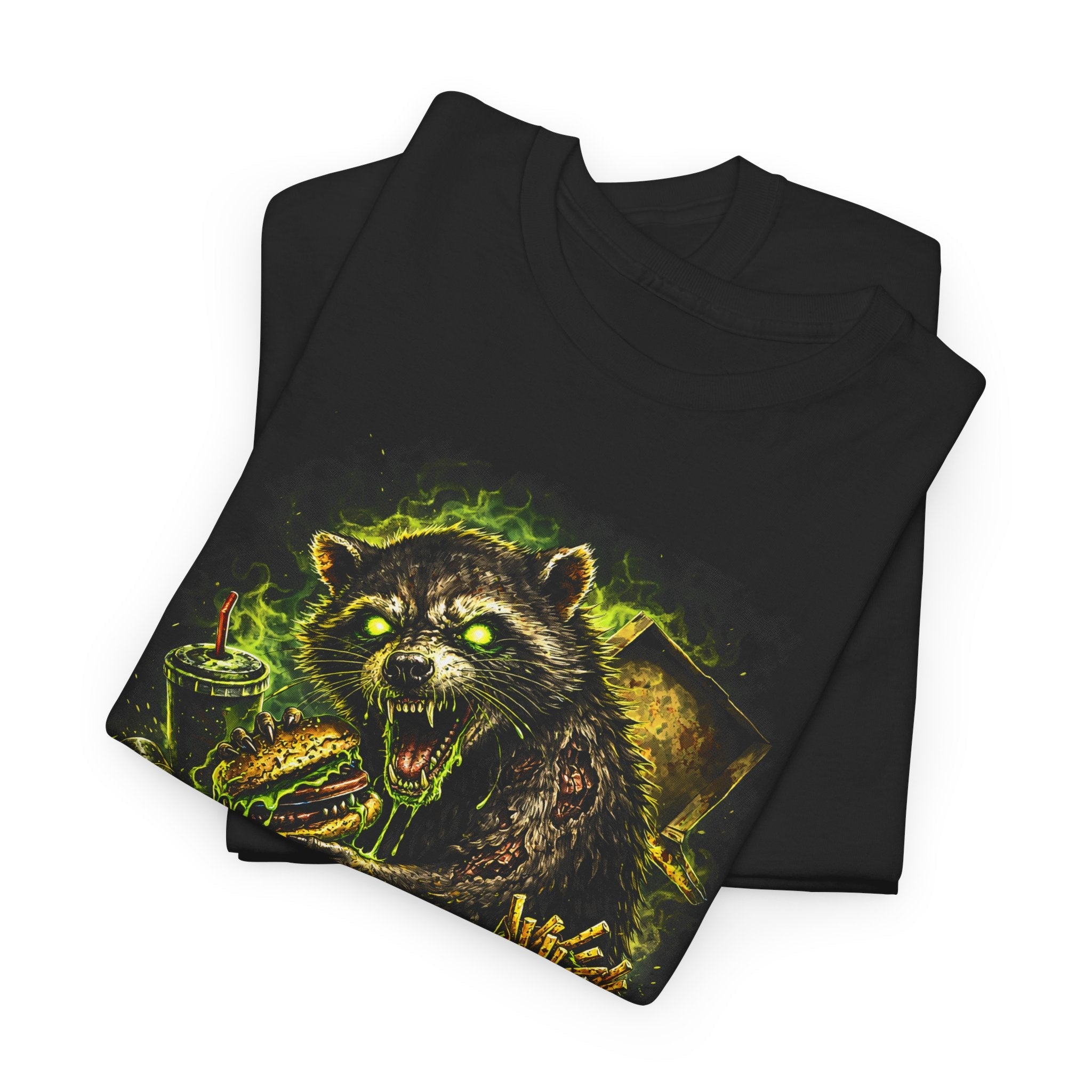 Trash Cult T-Shirt — Grunge Raccoon Graphic Tee