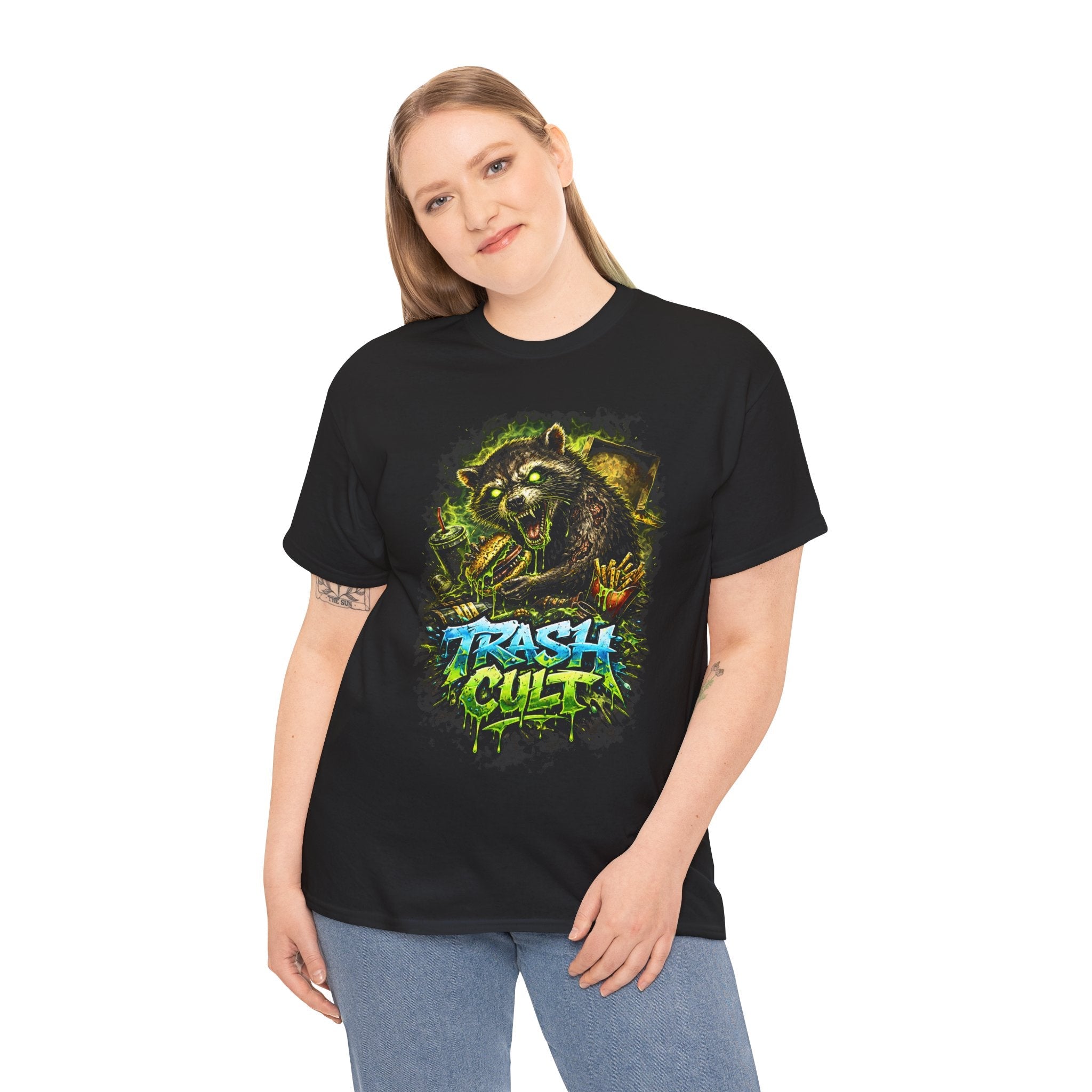 Trash Cult T-Shirt — Grunge Raccoon Graphic Tee