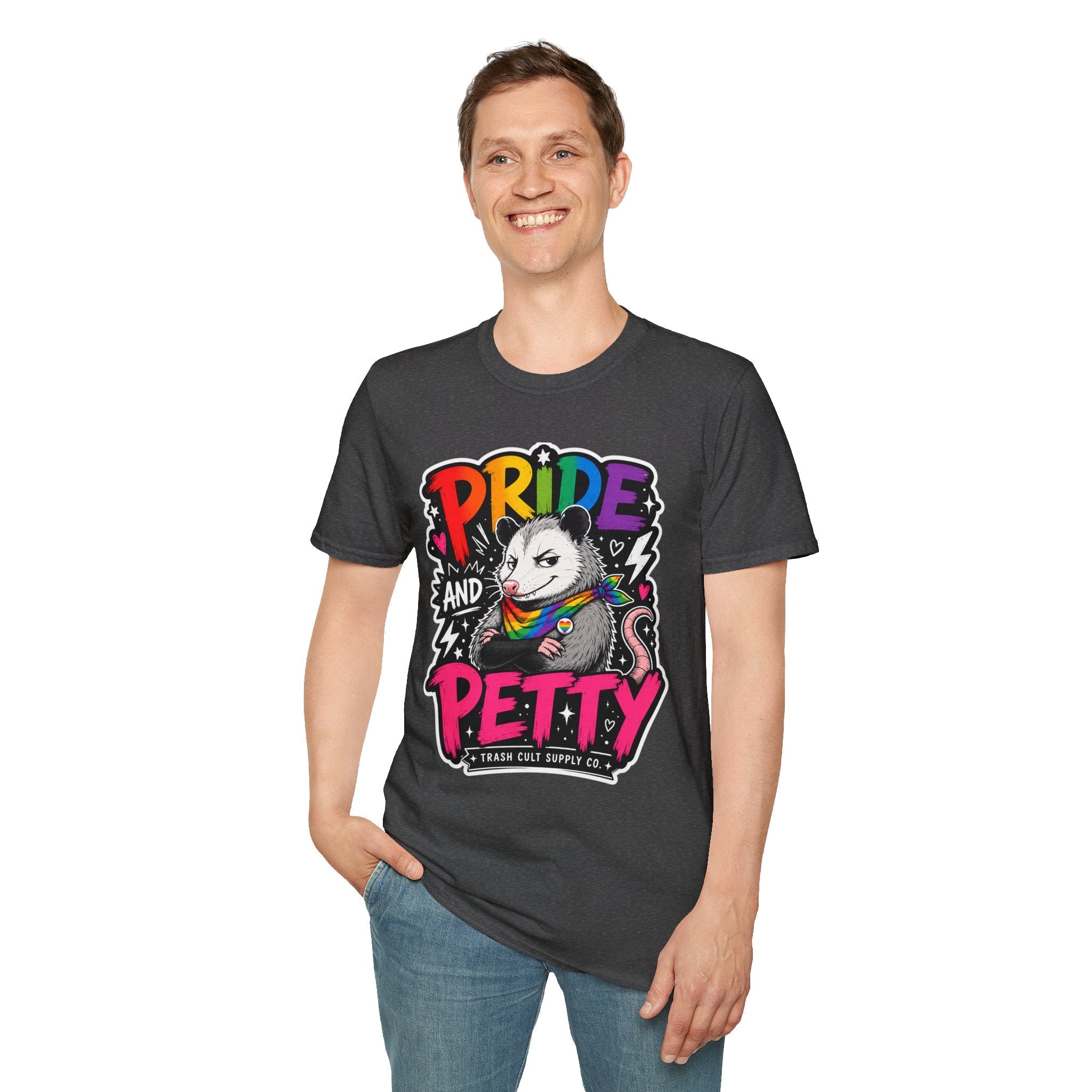 Pride and Petty T-Shirt — Rainbow Possum LGBTQ+ Graphic Tee