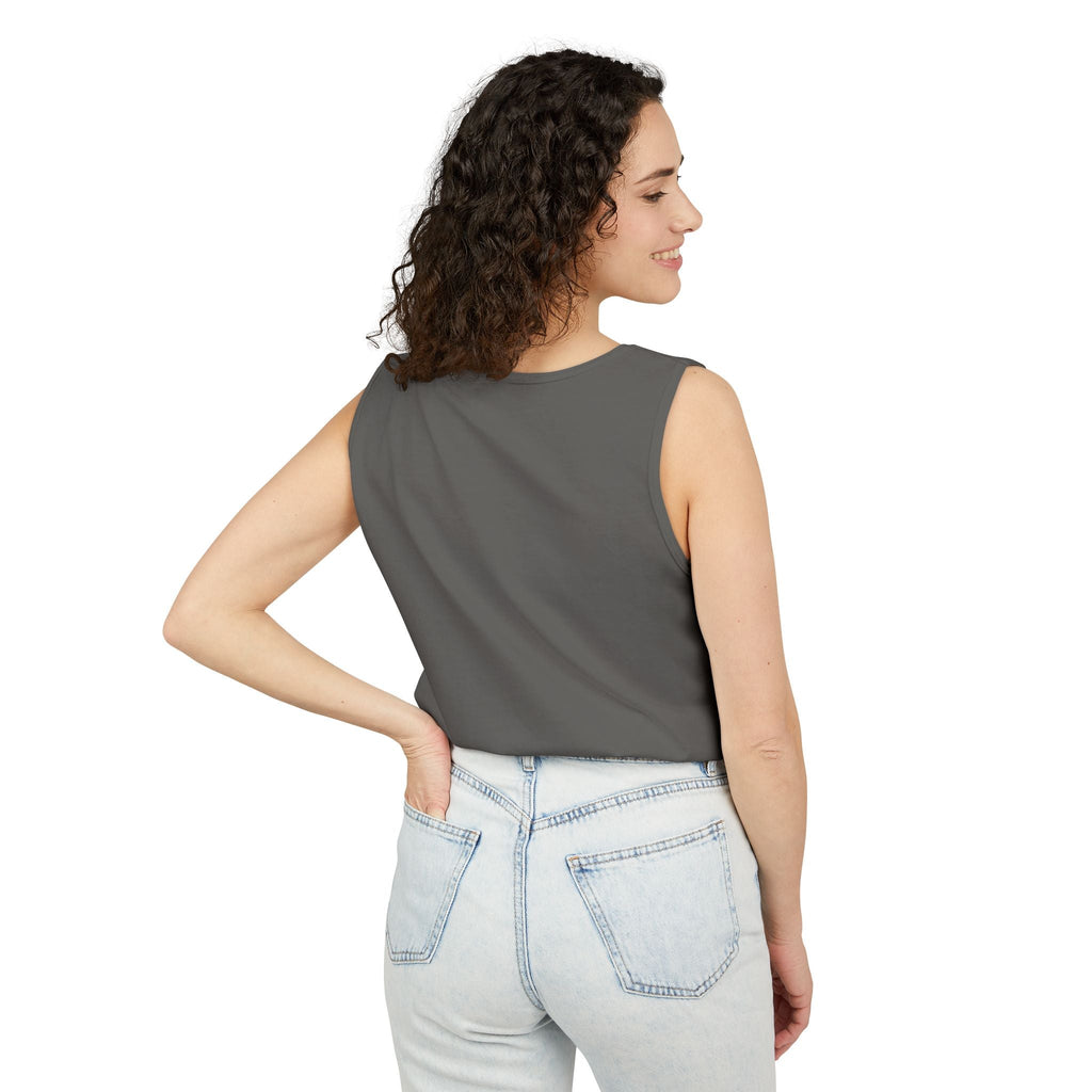 Winch Goblin Graphic Tank Top — Retro Cartoon Mechanic Design