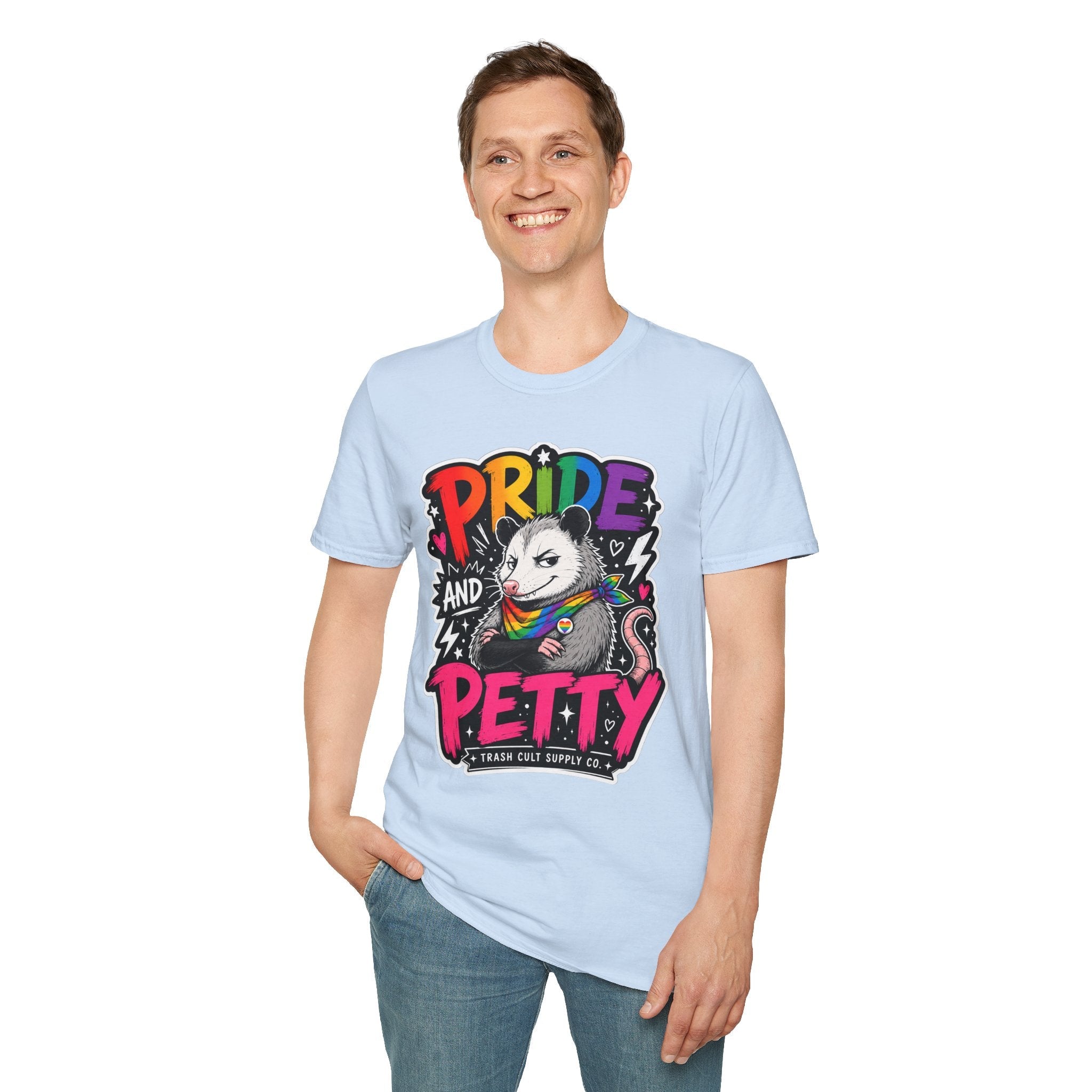 Pride and Petty T-Shirt — Rainbow Possum LGBTQ+ Graphic Tee