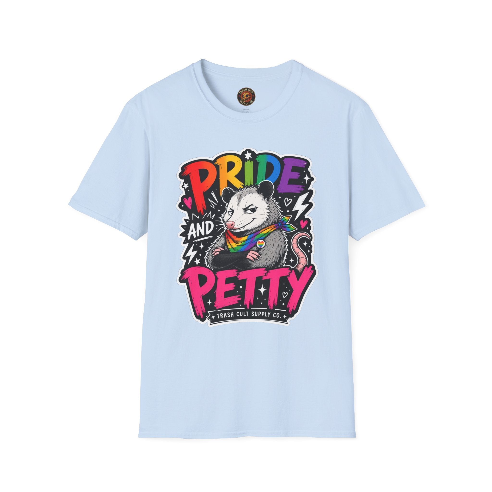 Pride and Petty T-Shirt — Rainbow Possum LGBTQ+ Graphic Tee
