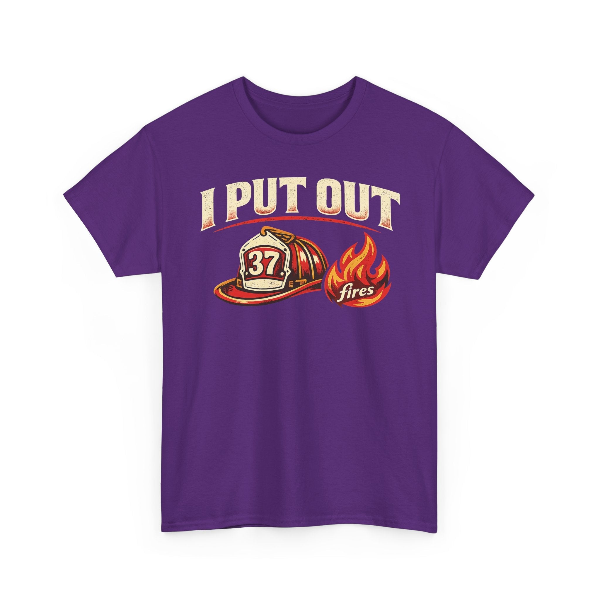 Firefighter Tee — "I Put Out Fires" Helmet Graphic
