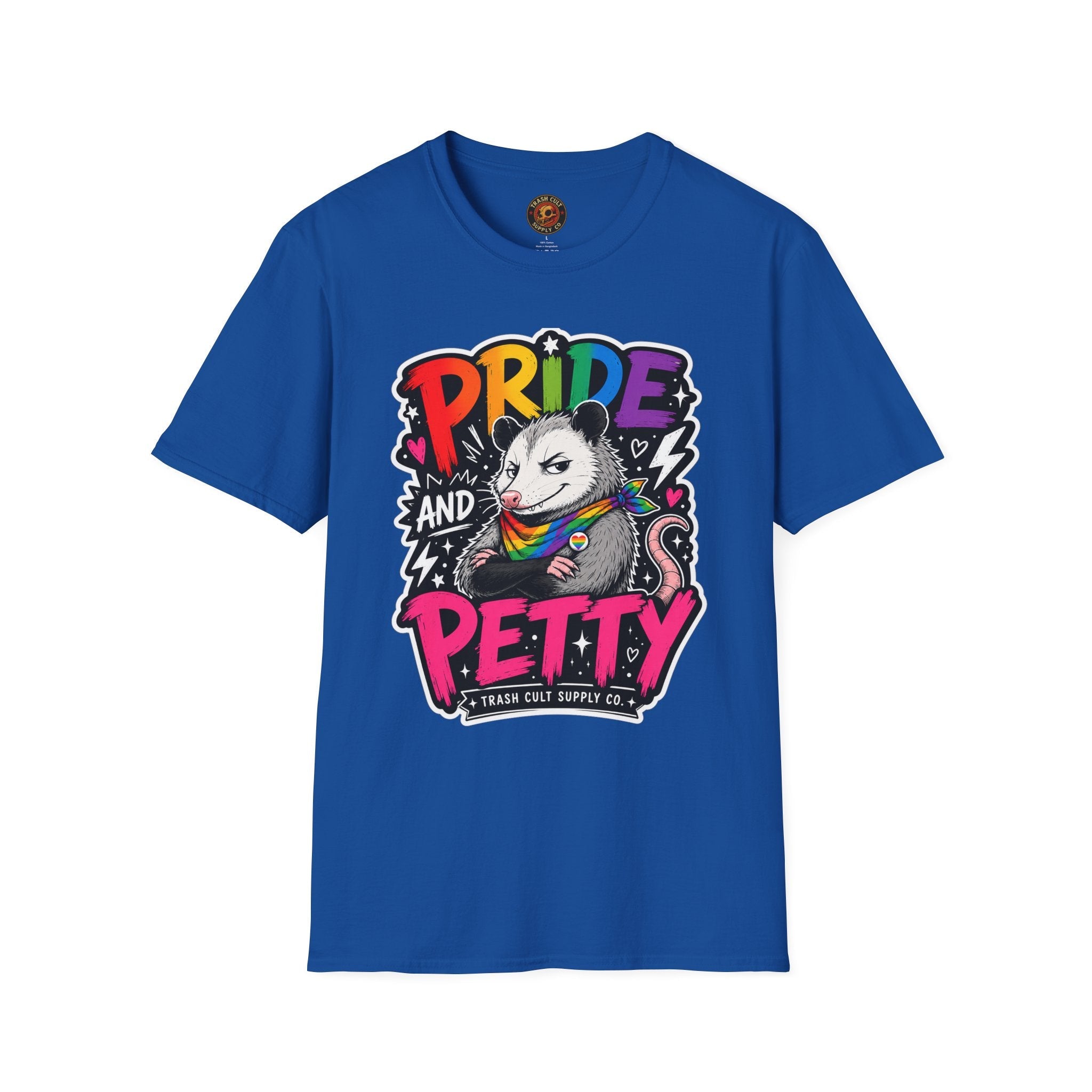 Pride and Petty T-Shirt — Rainbow Possum LGBTQ+ Graphic Tee