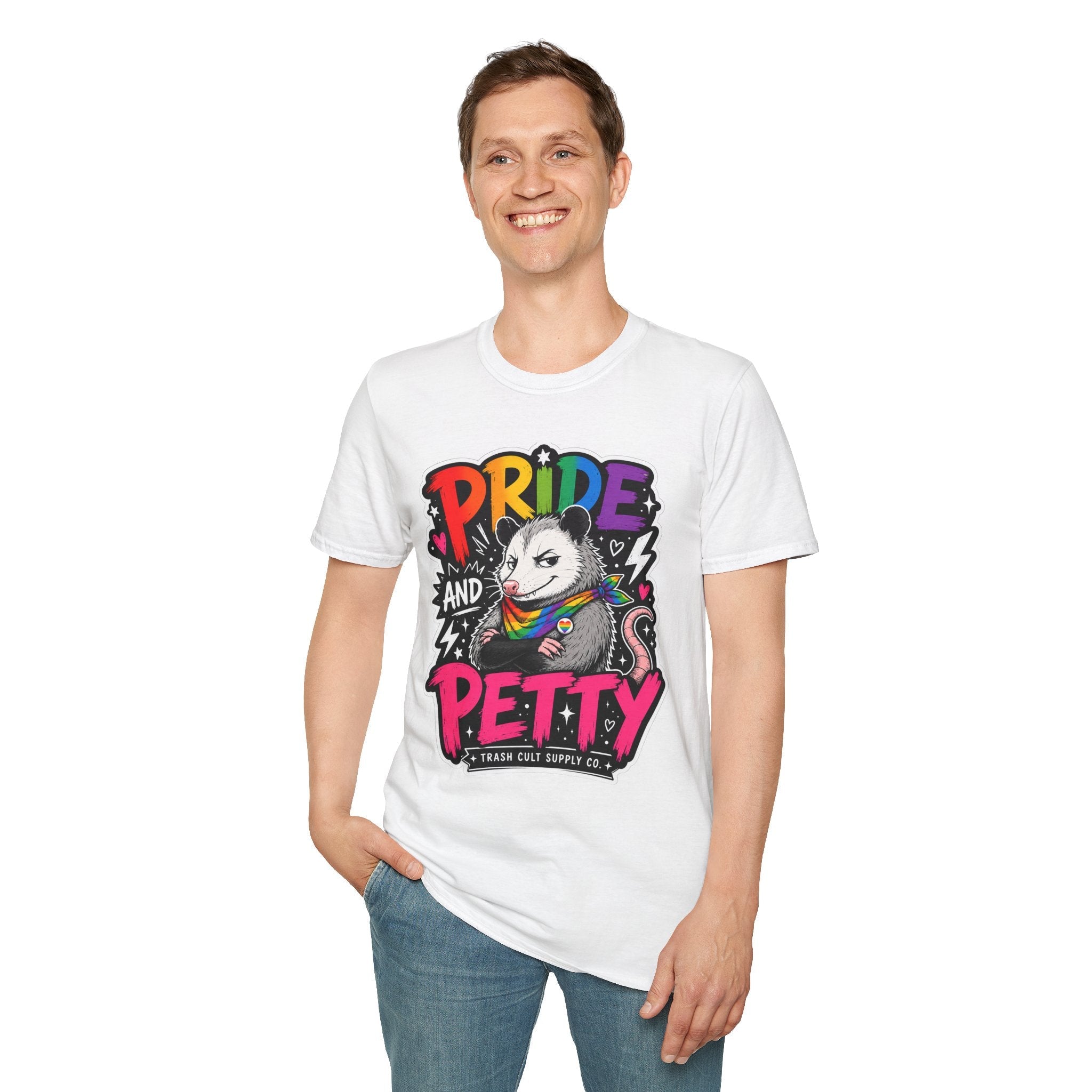 Pride and Petty T-Shirt — Rainbow Possum LGBTQ+ Graphic Tee