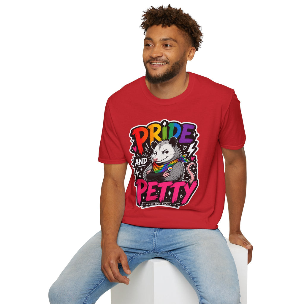 Pride and Petty T-Shirt — Rainbow Possum LGBTQ+ Graphic Tee