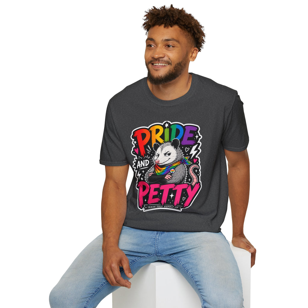 Pride and Petty T-Shirt — Rainbow Possum LGBTQ+ Graphic Tee