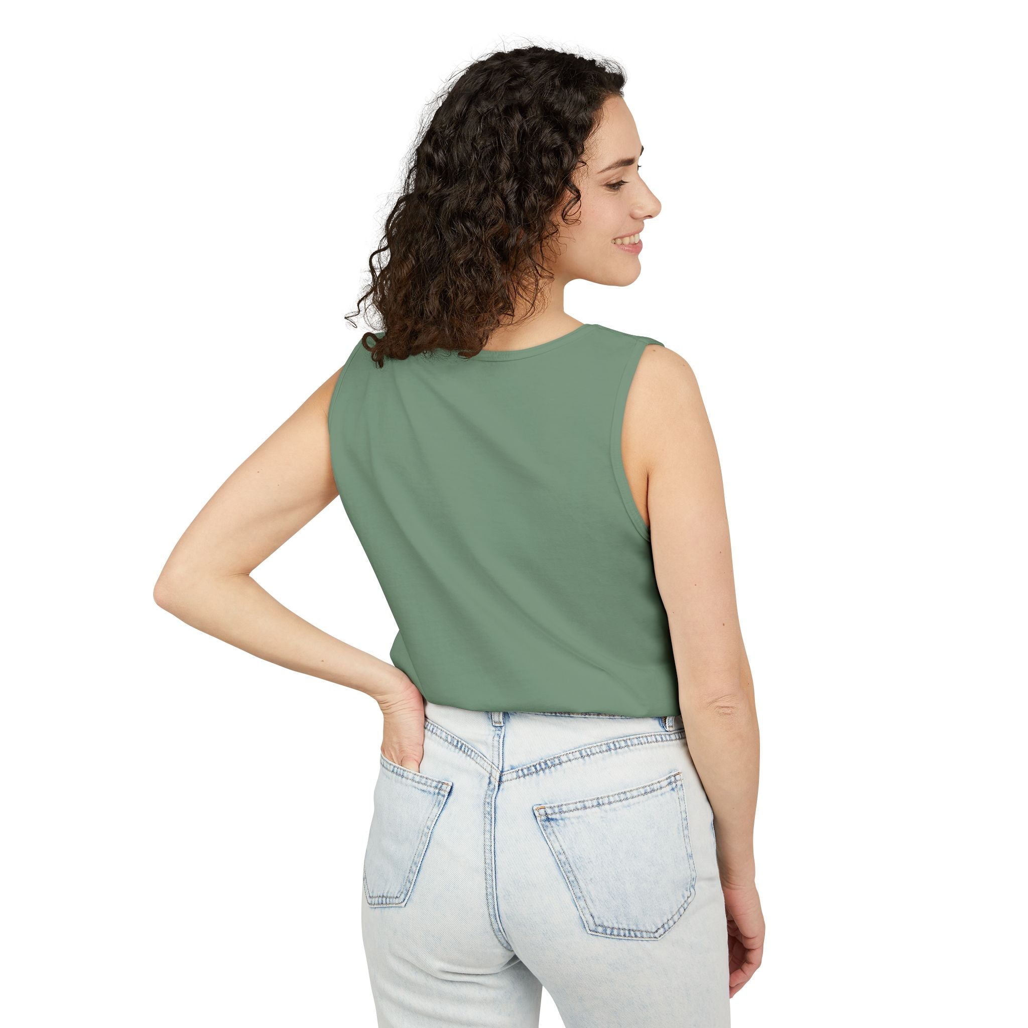Winch Goblin Graphic Tank Top — Retro Cartoon Mechanic Design