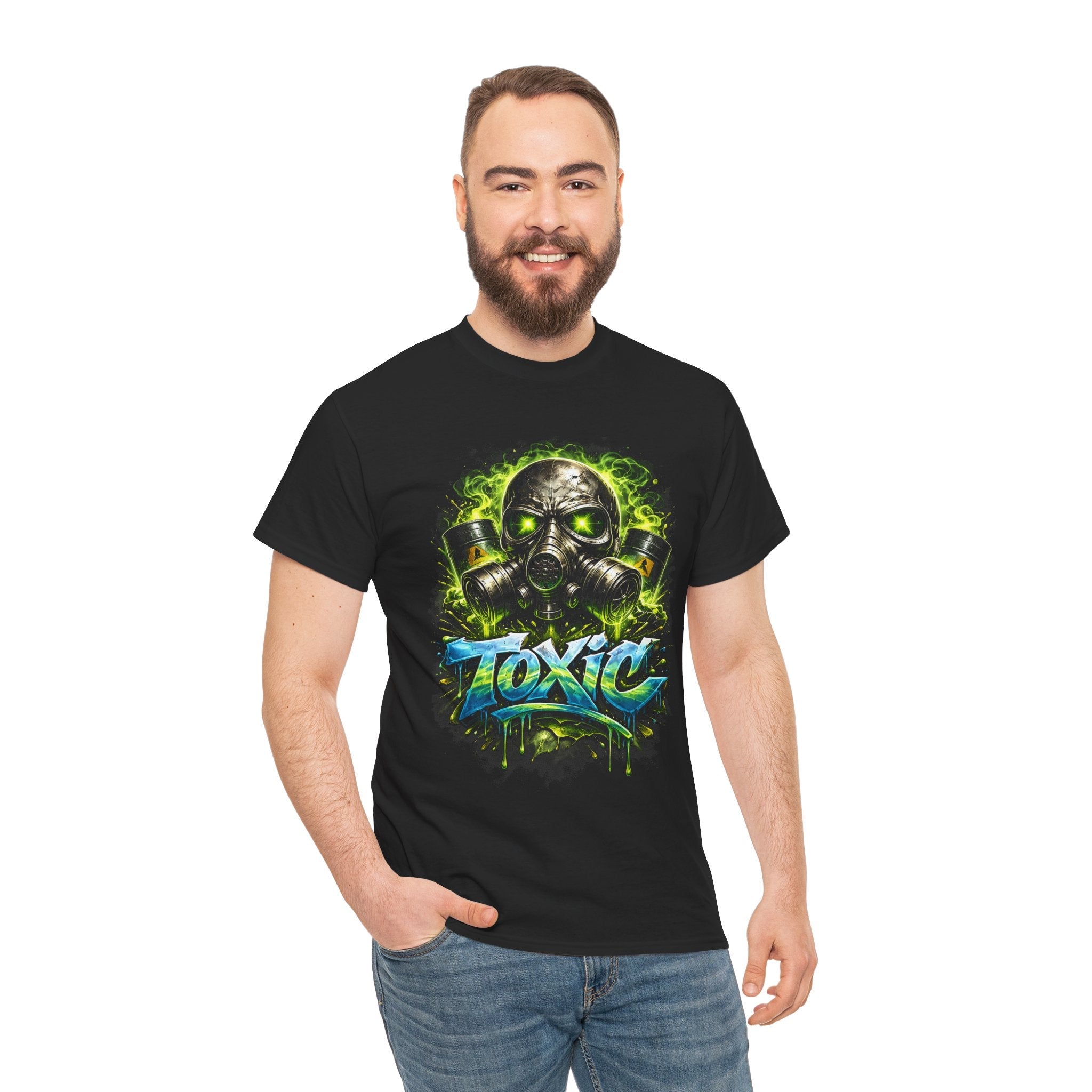 T-Shirt — Toxic Gas Mask Skull Graphic Tee