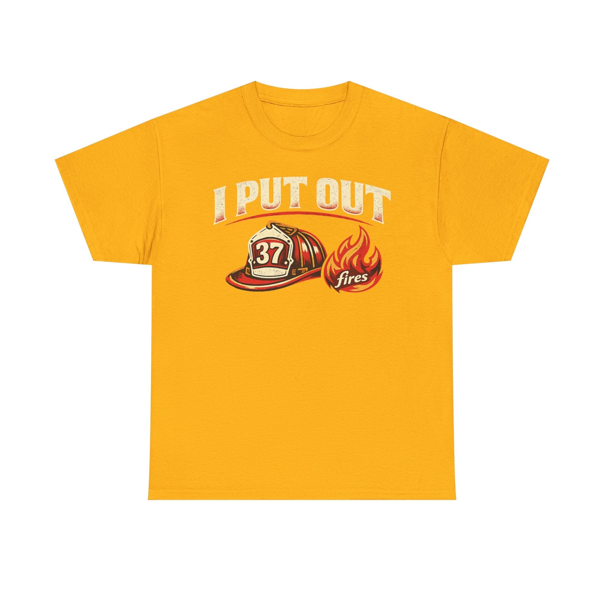 Firefighter Tee — "I Put Out Fires" Helmet Graphic