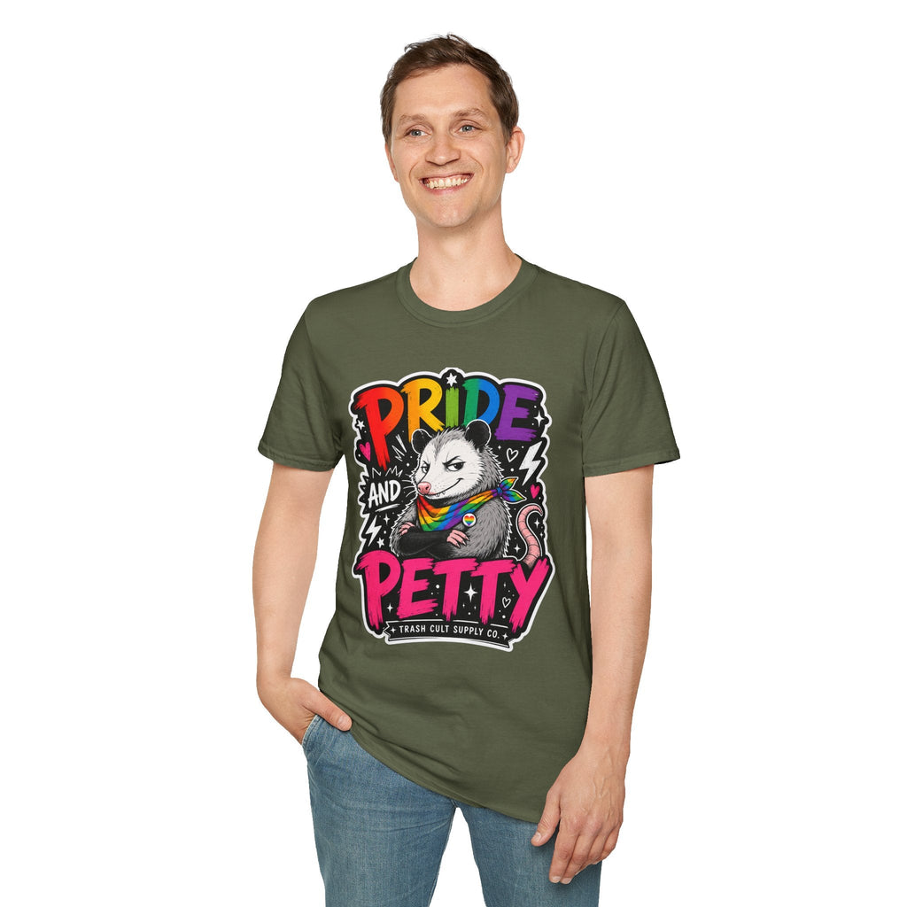 Pride and Petty T-Shirt — Rainbow Possum LGBTQ+ Graphic Tee