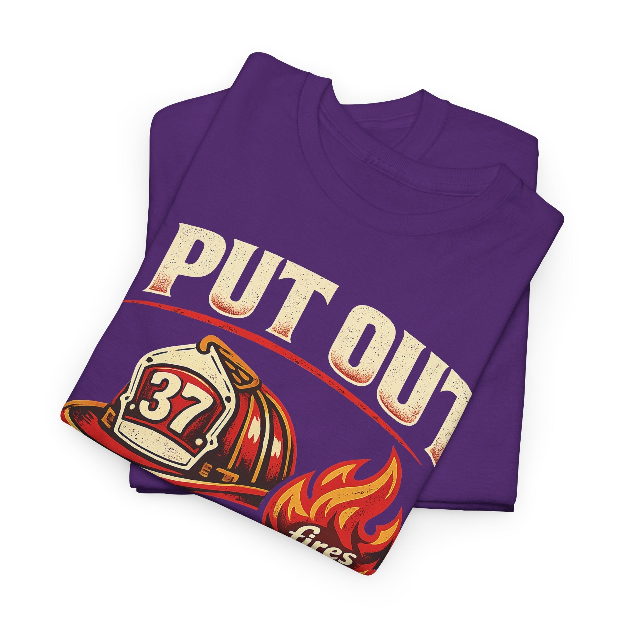 Firefighter Tee — "I Put Out Fires" Helmet Graphic
