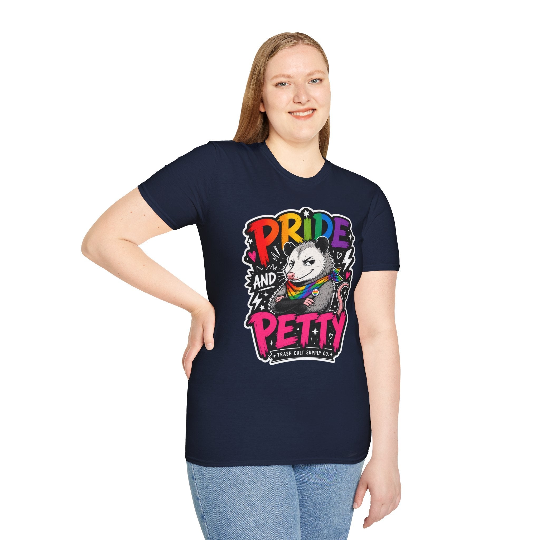 Pride and Petty T-Shirt — Rainbow Possum LGBTQ+ Graphic Tee