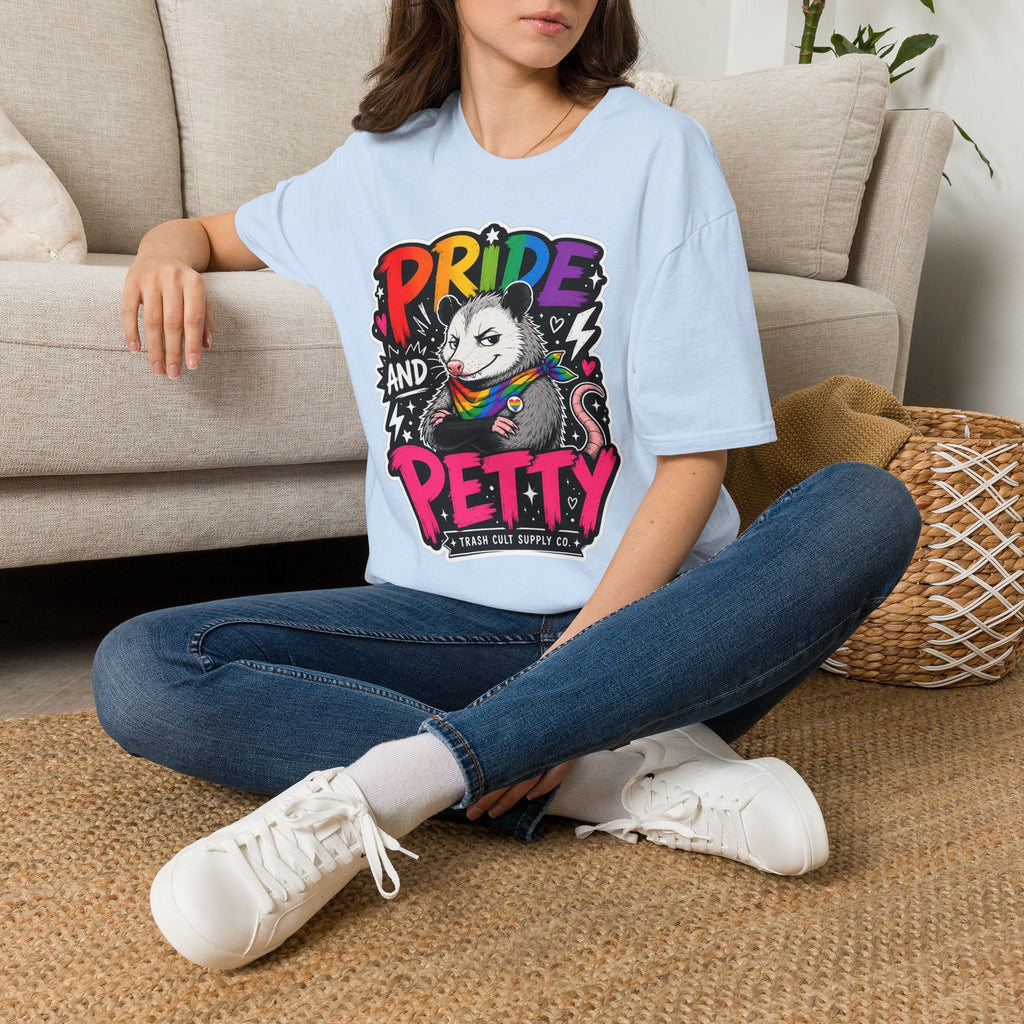 Pride and Petty T-Shirt — Rainbow Possum LGBTQ+ Graphic Tee