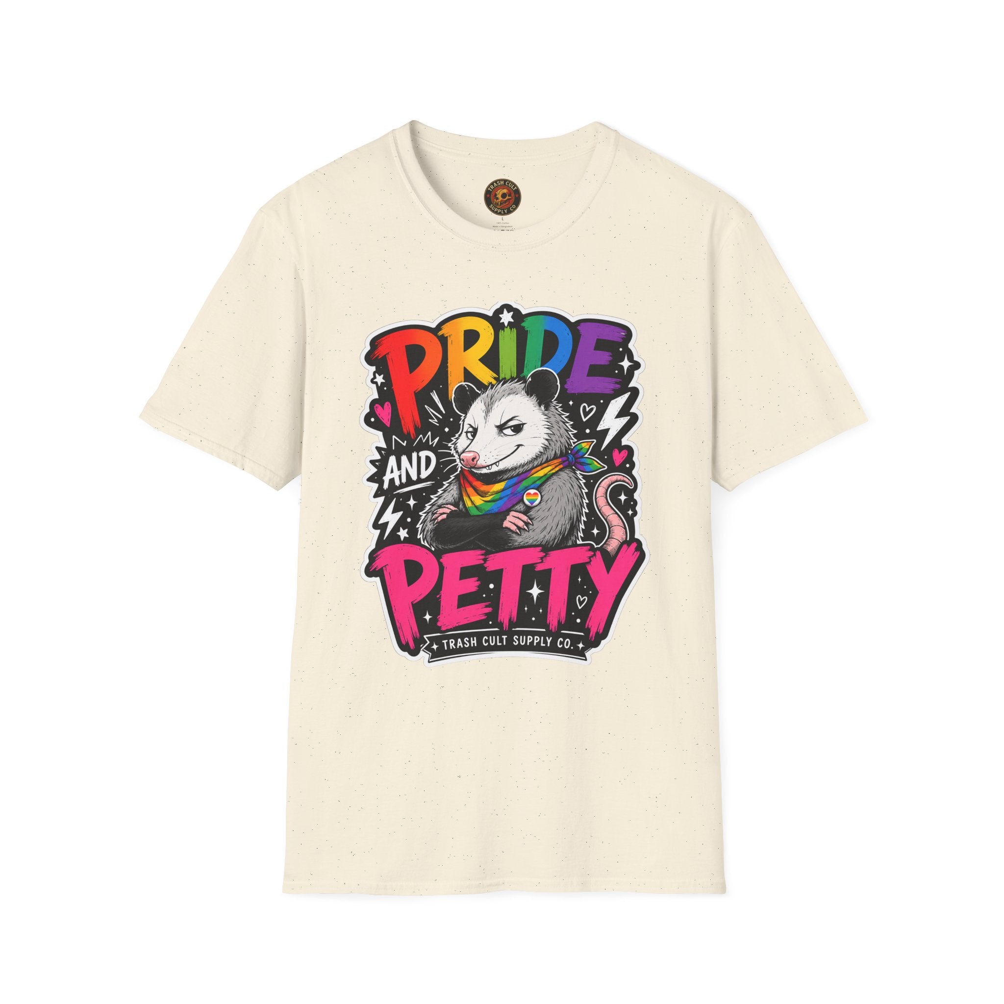 Pride and Petty T-Shirt — Rainbow Possum LGBTQ+ Graphic Tee