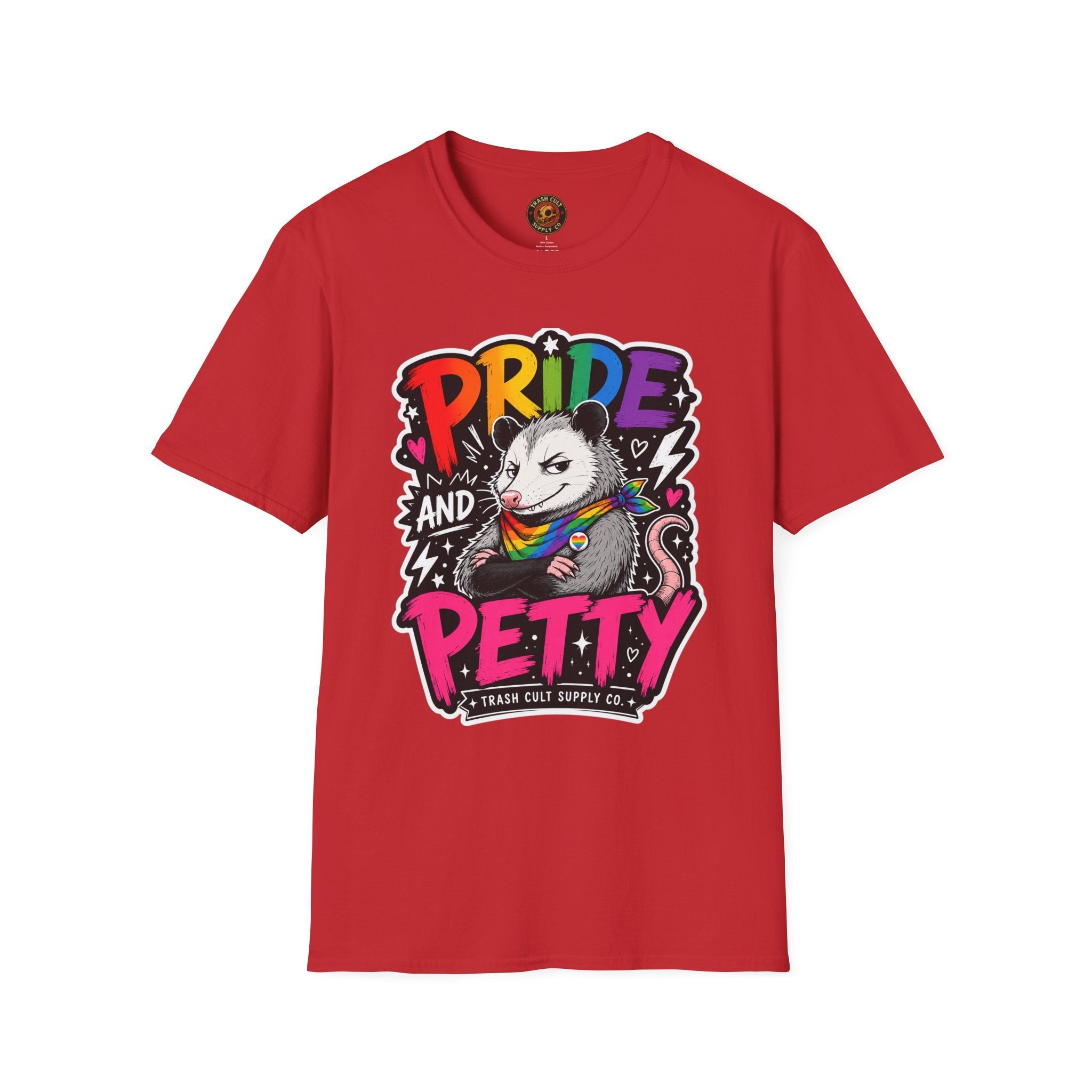 Pride and Petty T-Shirt — Rainbow Possum LGBTQ+ Graphic Tee