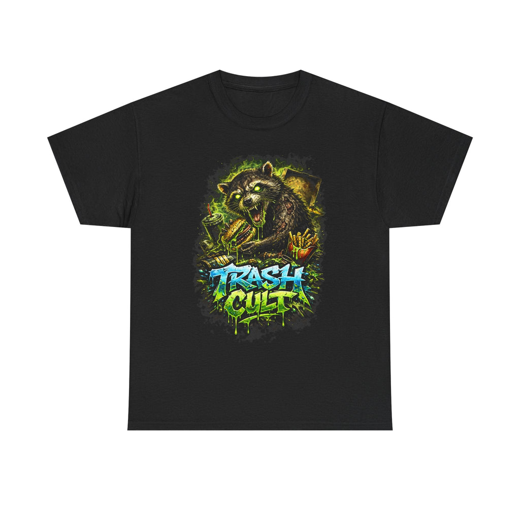 Trash Cult T-Shirt — Grunge Raccoon Graphic Tee