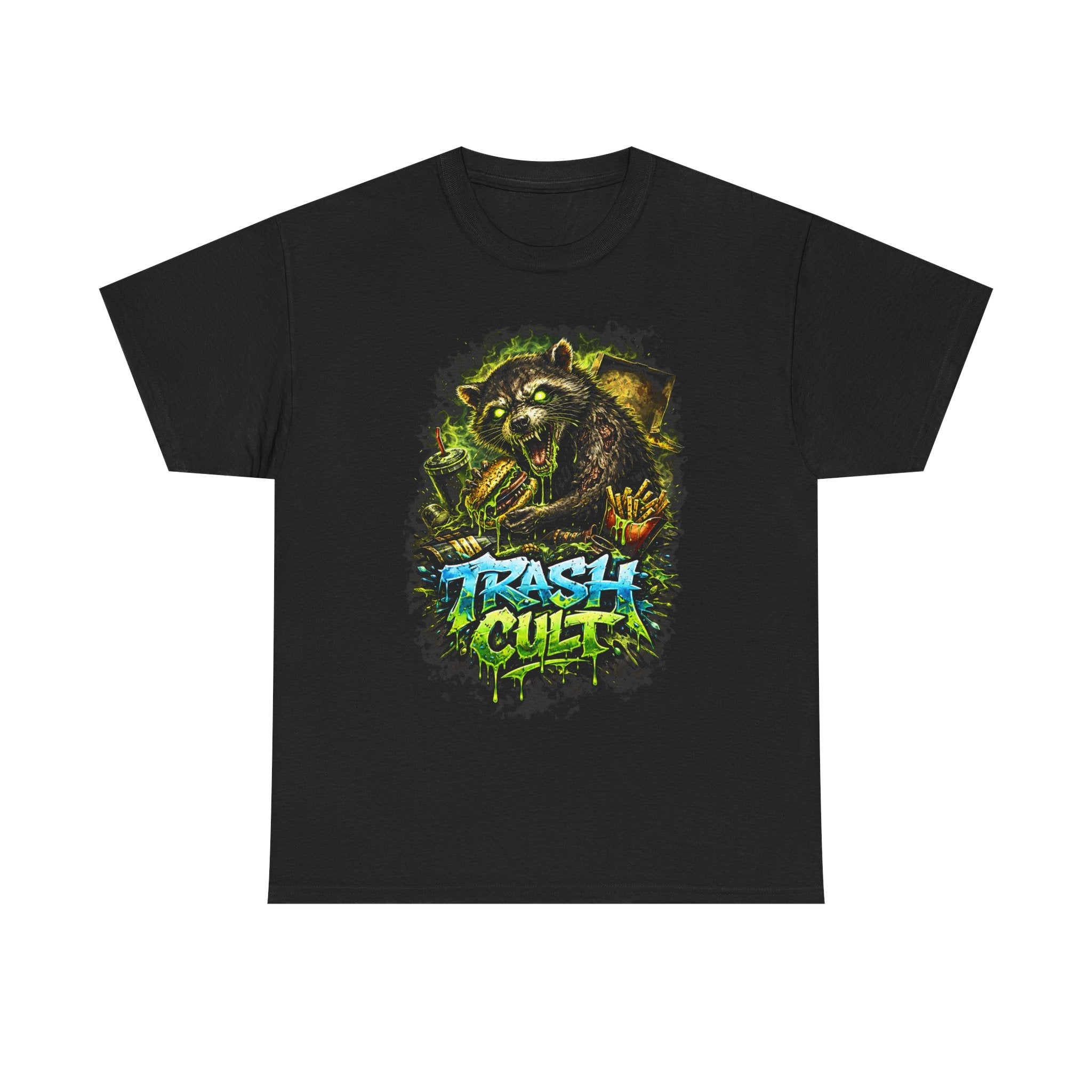 Trash Cult T-Shirt — Grunge Raccoon Graphic Tee