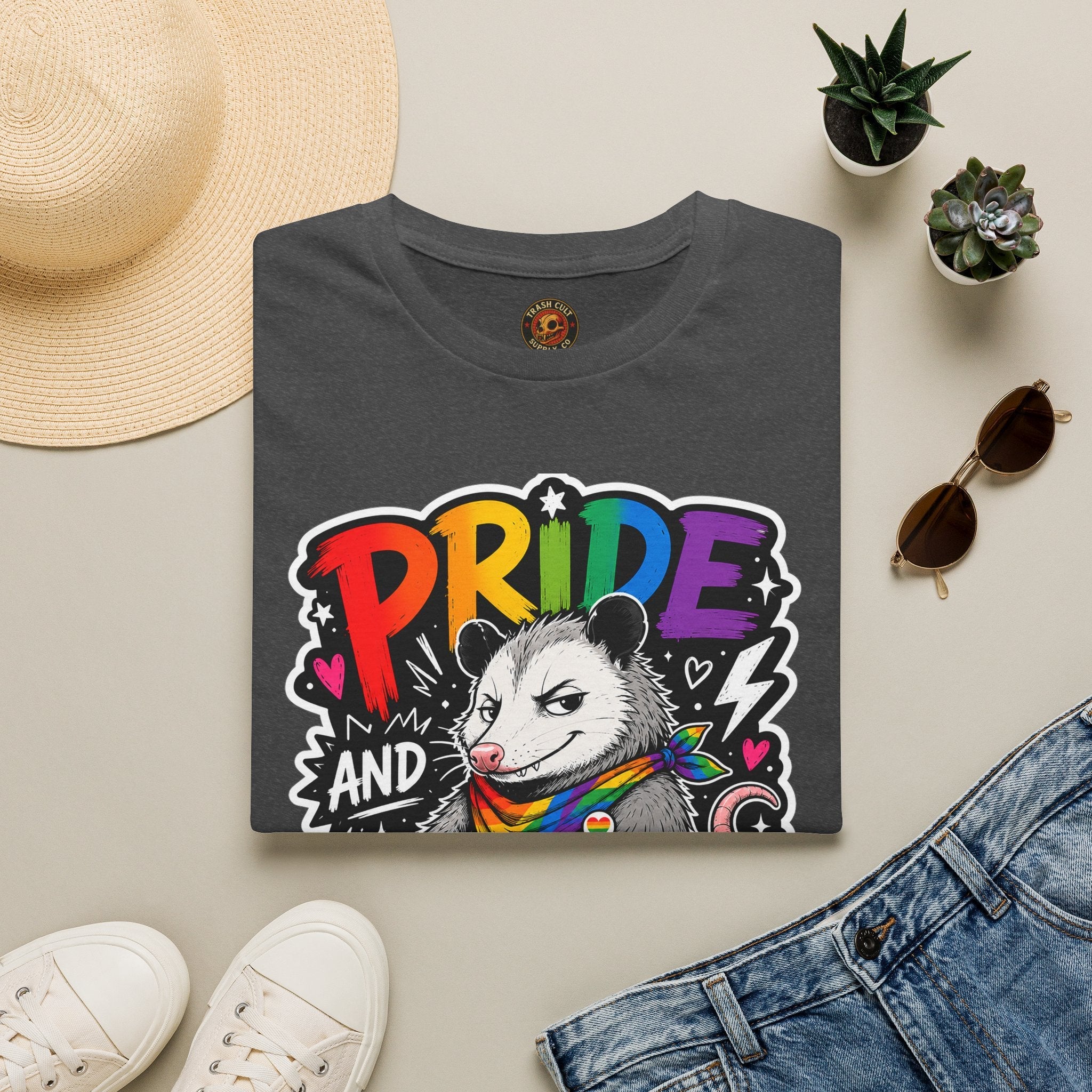 Pride and Petty T-Shirt — Rainbow Possum LGBTQ+ Graphic Tee