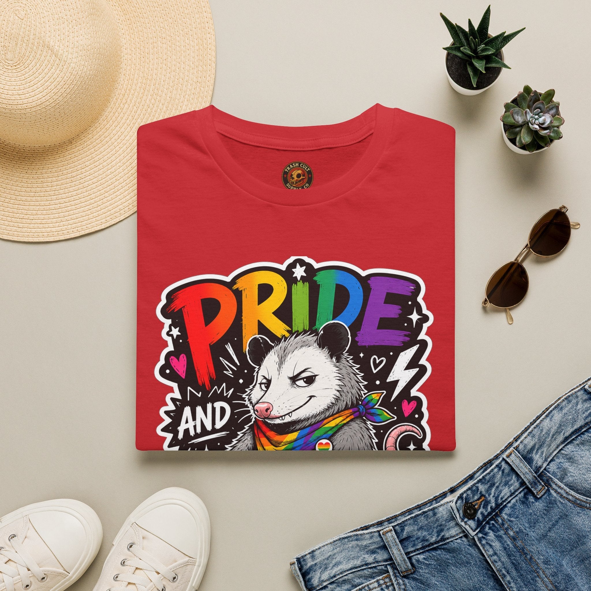 Pride and Petty T-Shirt — Rainbow Possum LGBTQ+ Graphic Tee
