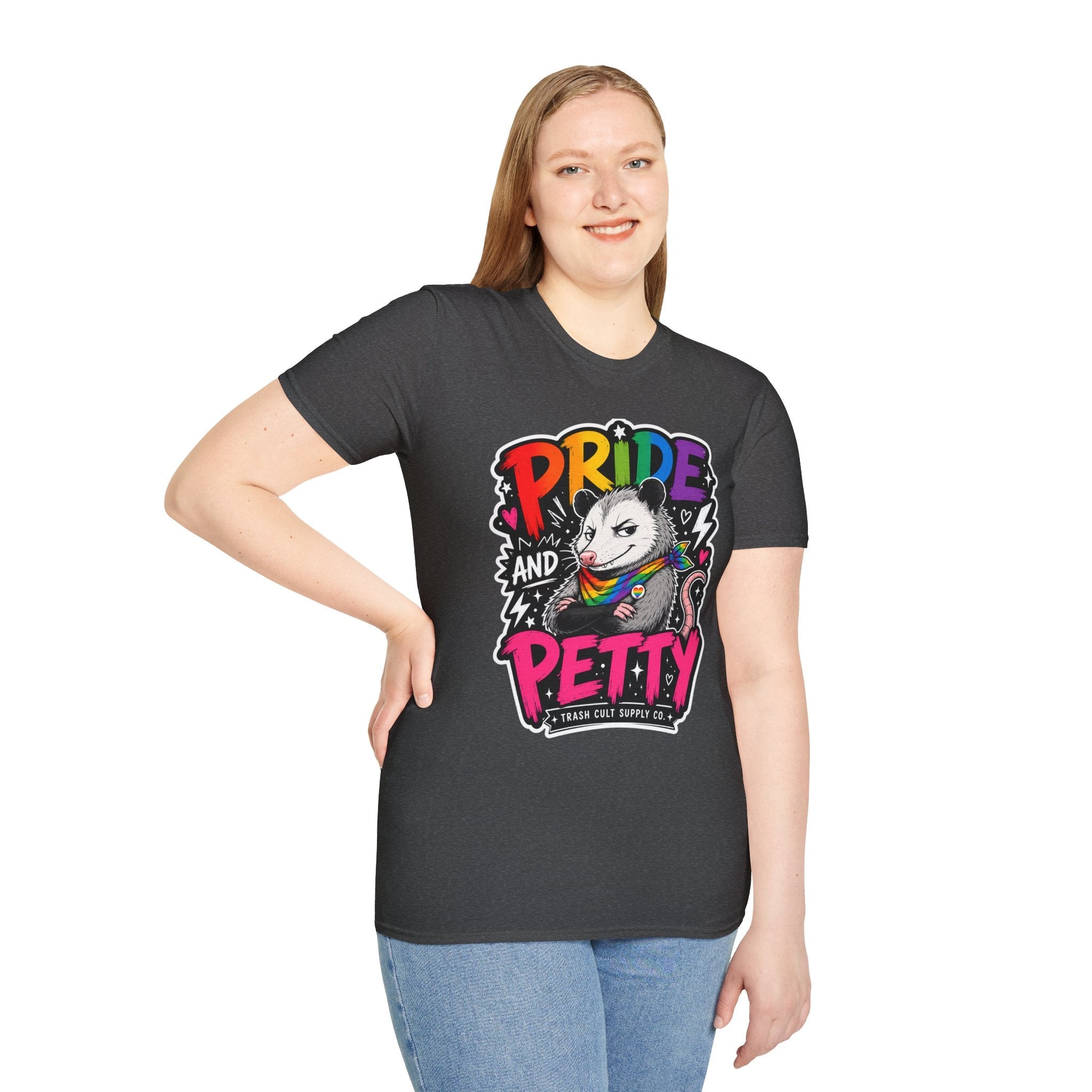 Pride and Petty T-Shirt — Rainbow Possum LGBTQ+ Graphic Tee