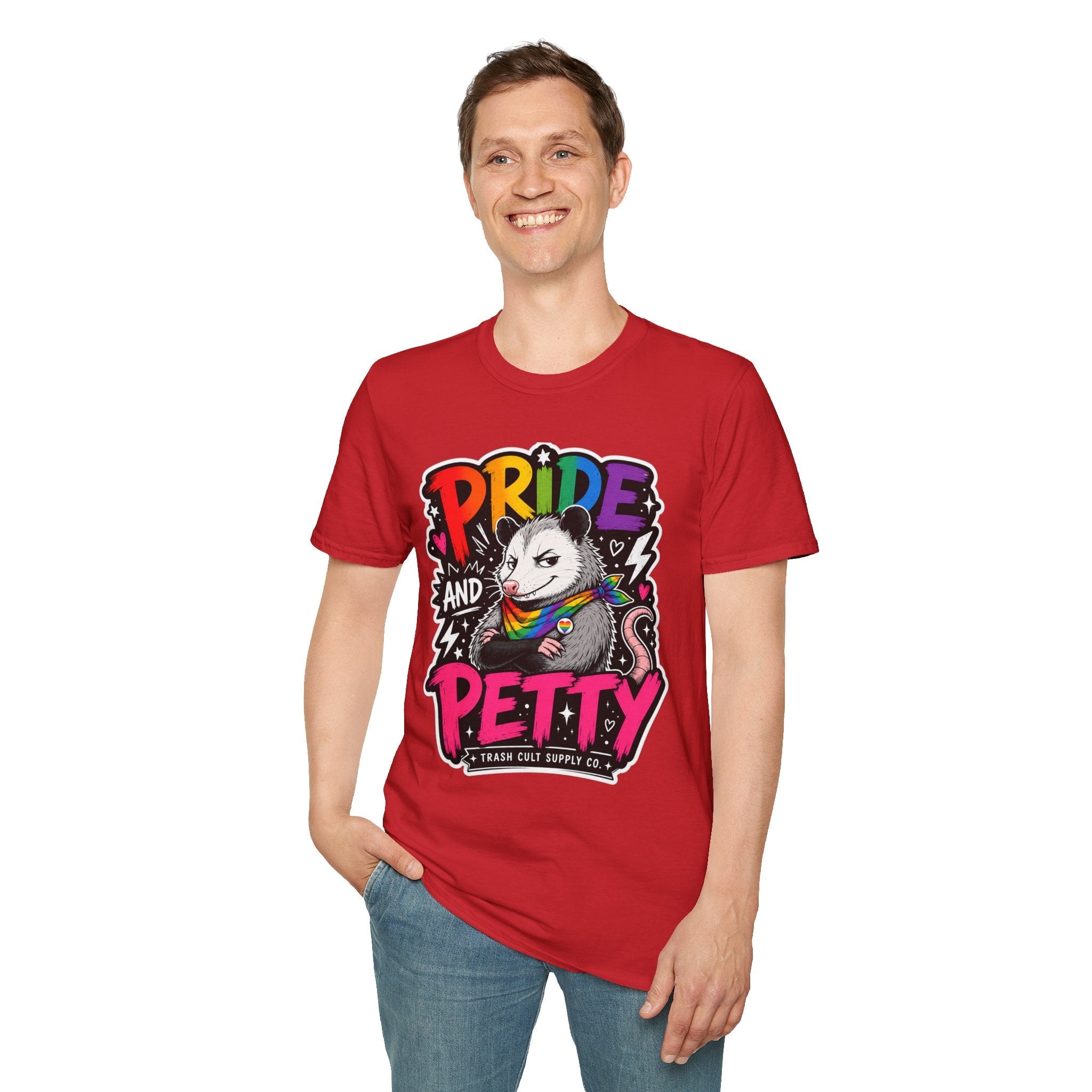 Pride and Petty T-Shirt — Rainbow Possum LGBTQ+ Graphic Tee