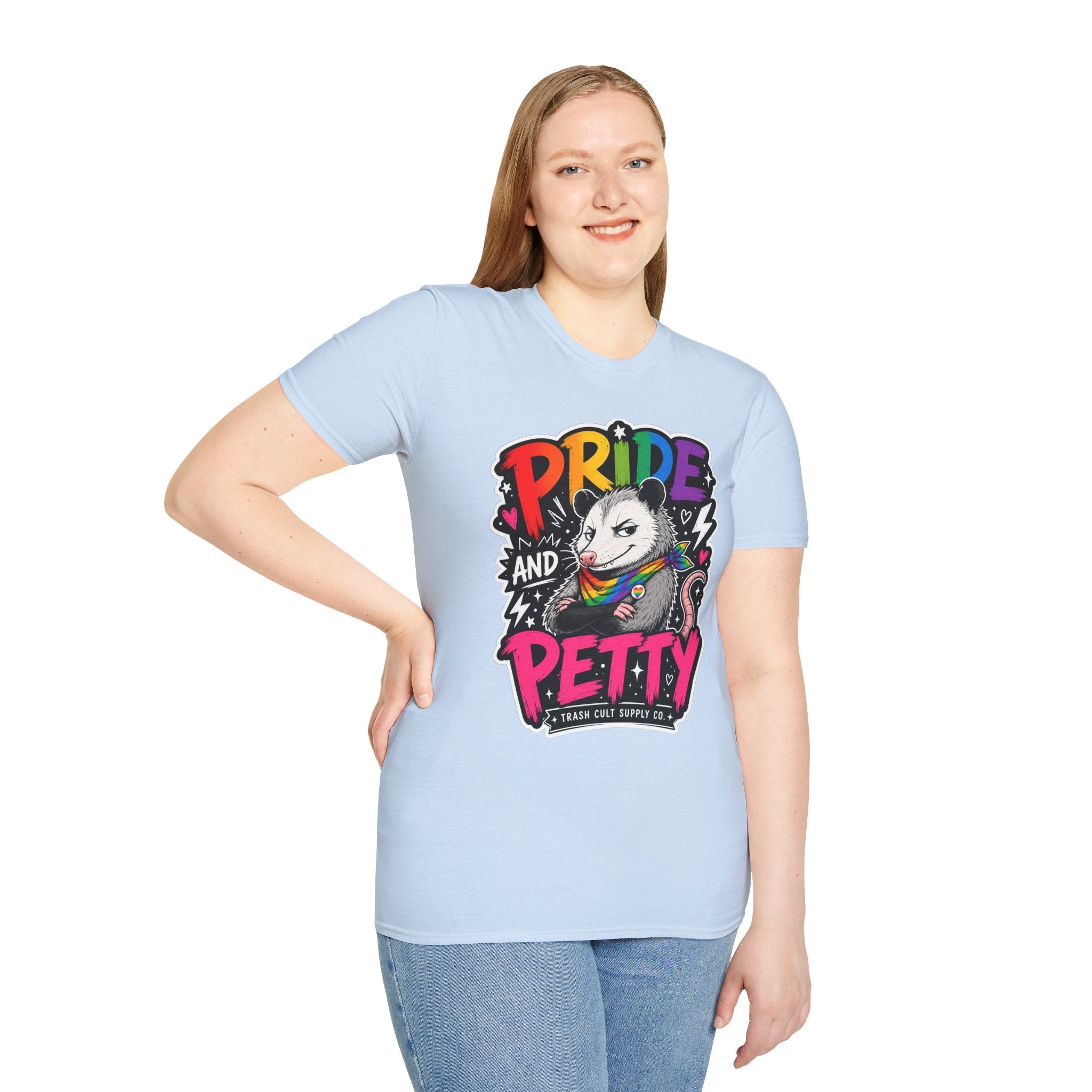 Pride and Petty T-Shirt — Rainbow Possum LGBTQ+ Graphic Tee