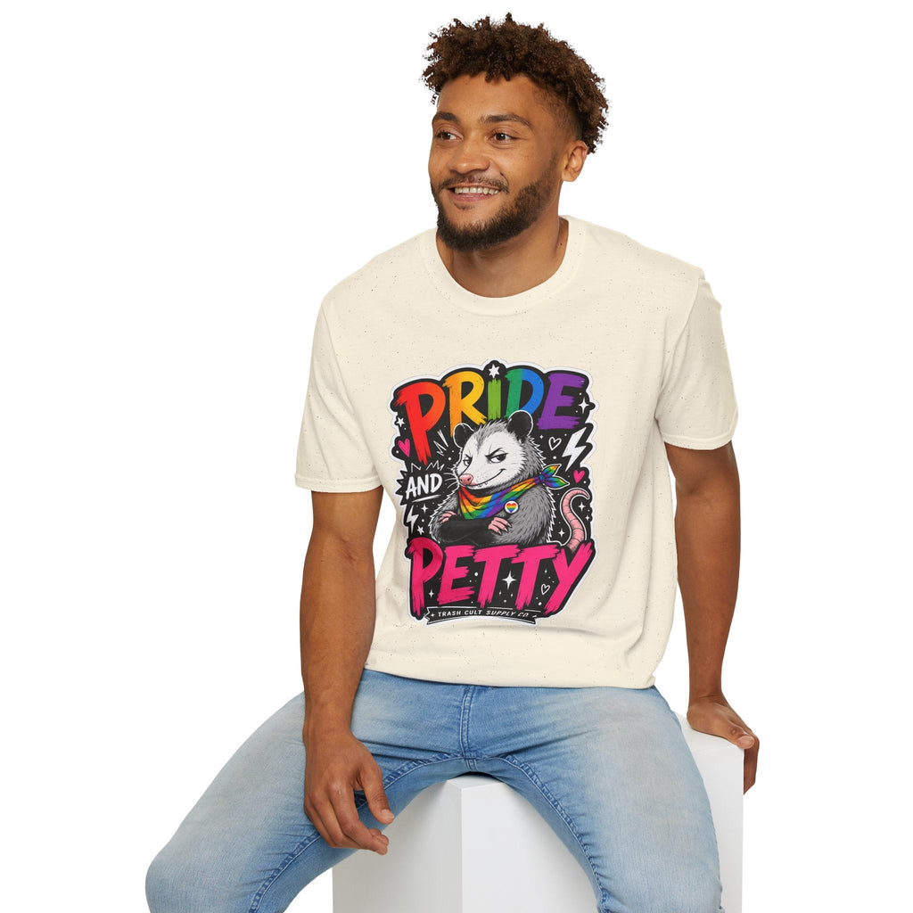 Pride and Petty T-Shirt — Rainbow Possum LGBTQ+ Graphic Tee