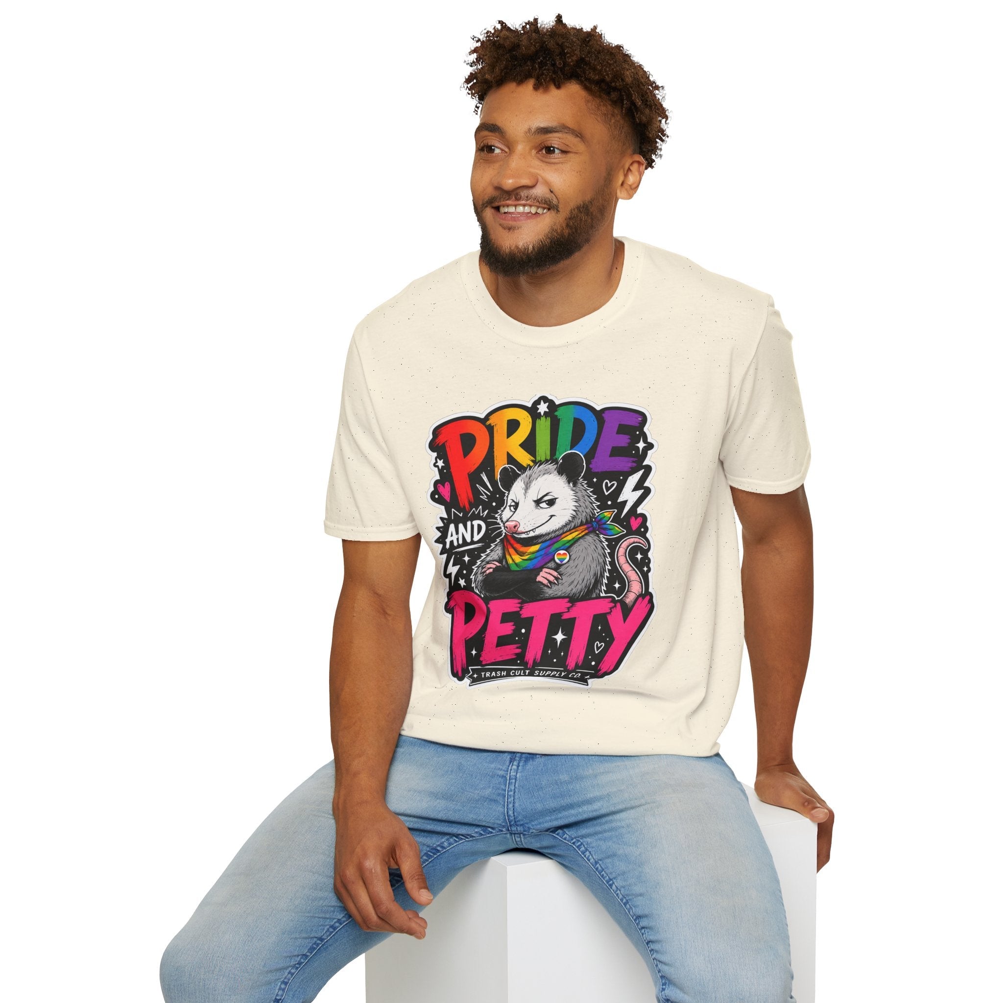 Pride and Petty T-Shirt — Rainbow Possum LGBTQ+ Graphic Tee