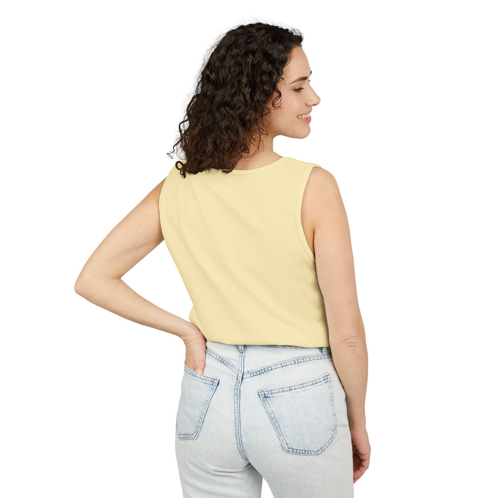 Winch Goblin Graphic Tank Top — Retro Cartoon Mechanic Design