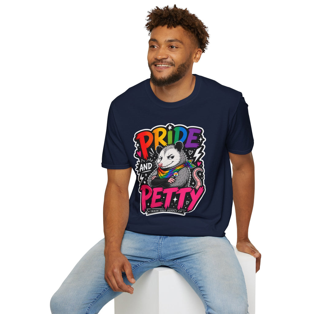 Pride and Petty T-Shirt — Rainbow Possum LGBTQ+ Graphic Tee