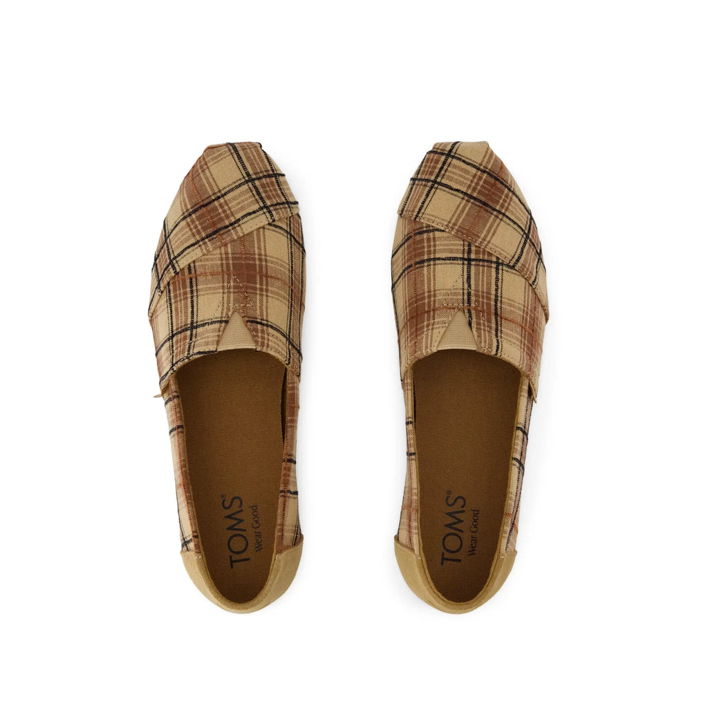 Womens Alpargata Classic Toffee Textured Plaid