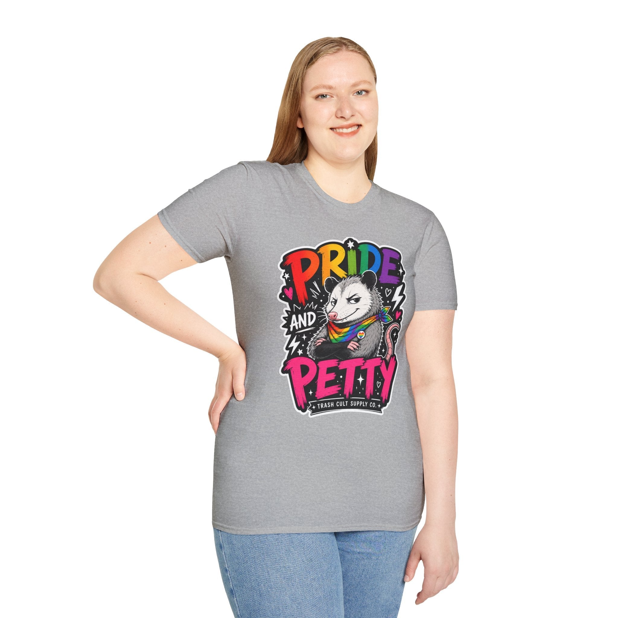 Pride and Petty T-Shirt — Rainbow Possum LGBTQ+ Graphic Tee