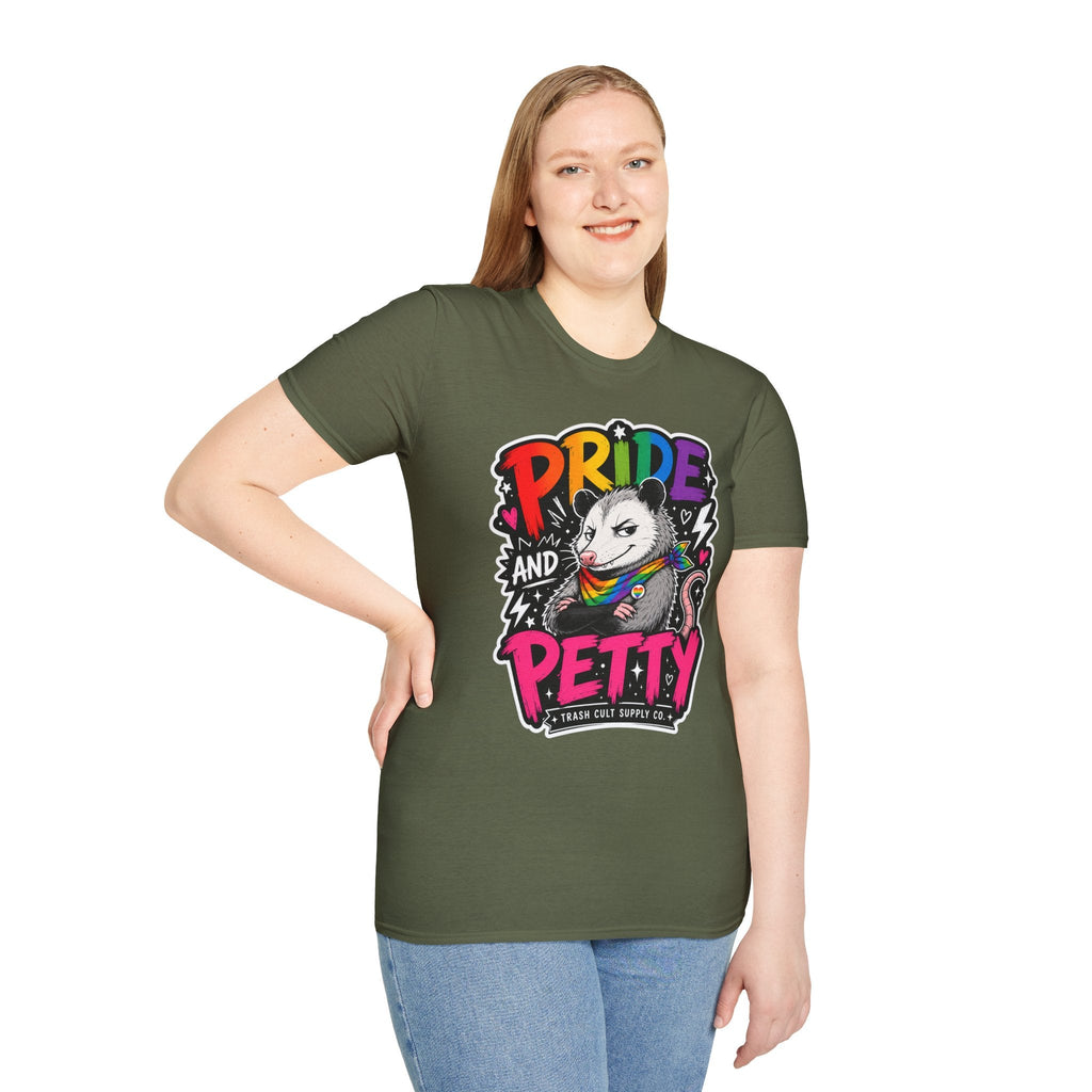 Pride and Petty T-Shirt — Rainbow Possum LGBTQ+ Graphic Tee