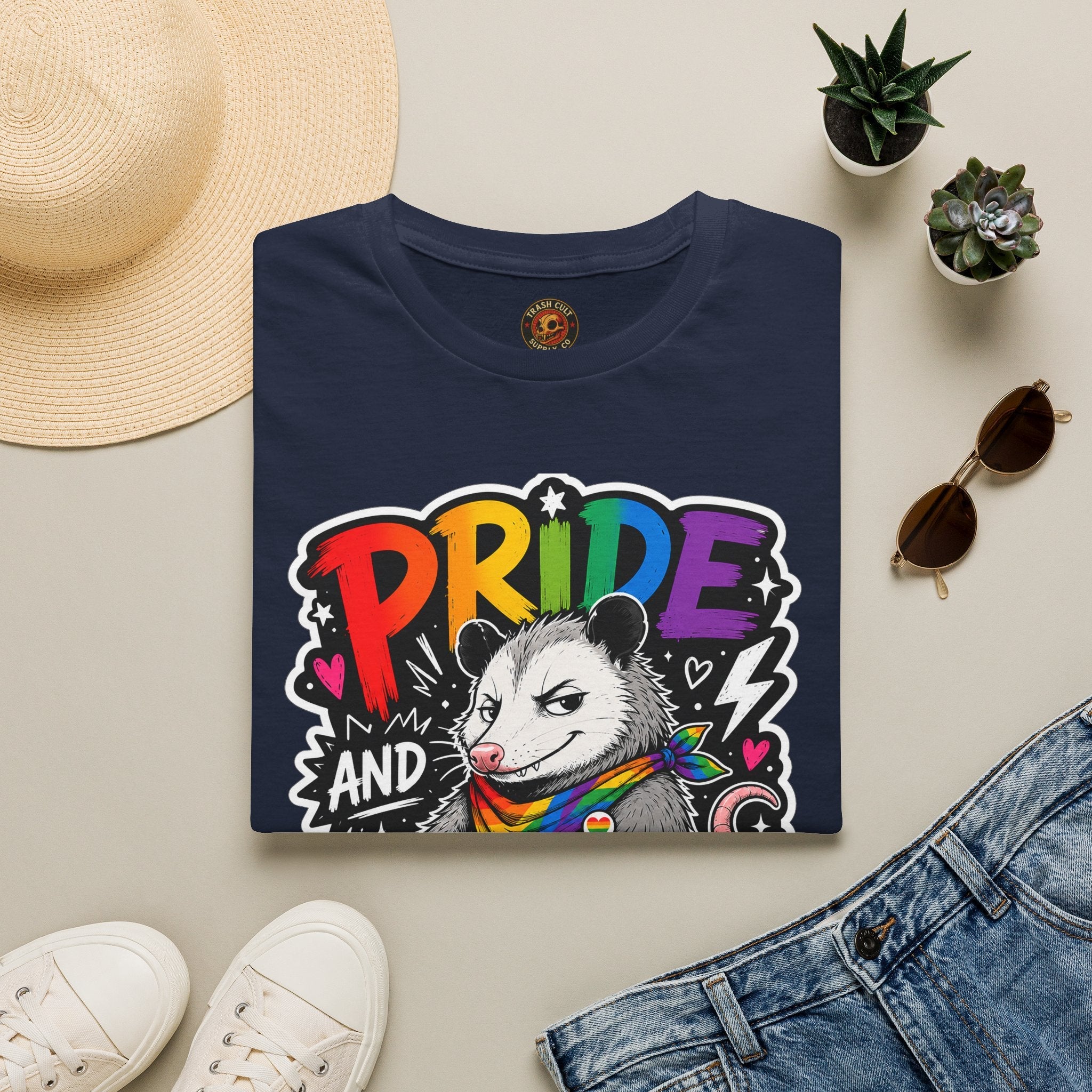 Pride and Petty T-Shirt — Rainbow Possum LGBTQ+ Graphic Tee