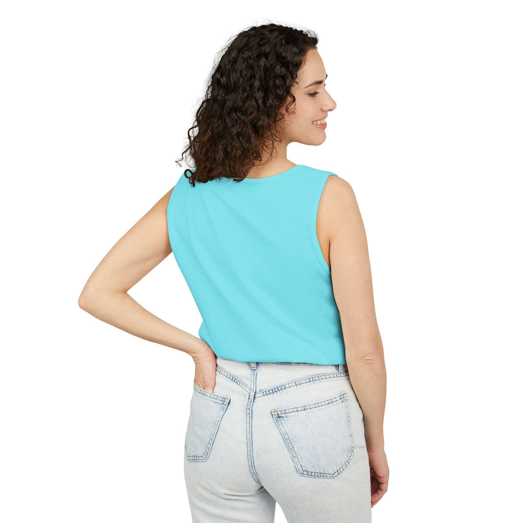 Winch Goblin Graphic Tank Top — Retro Cartoon Mechanic Design