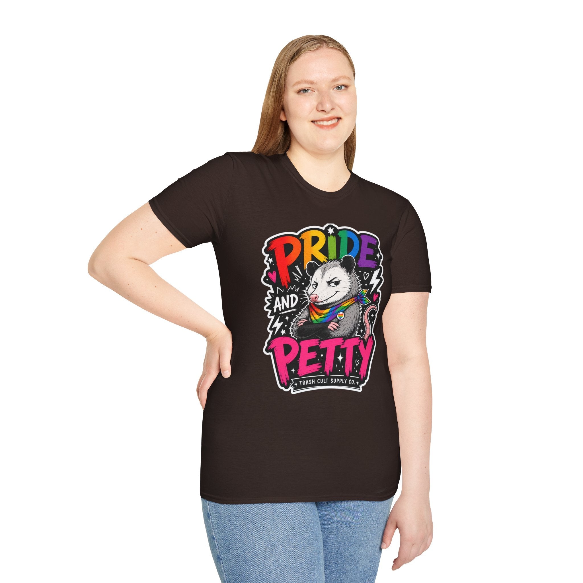 Pride and Petty T-Shirt — Rainbow Possum LGBTQ+ Graphic Tee